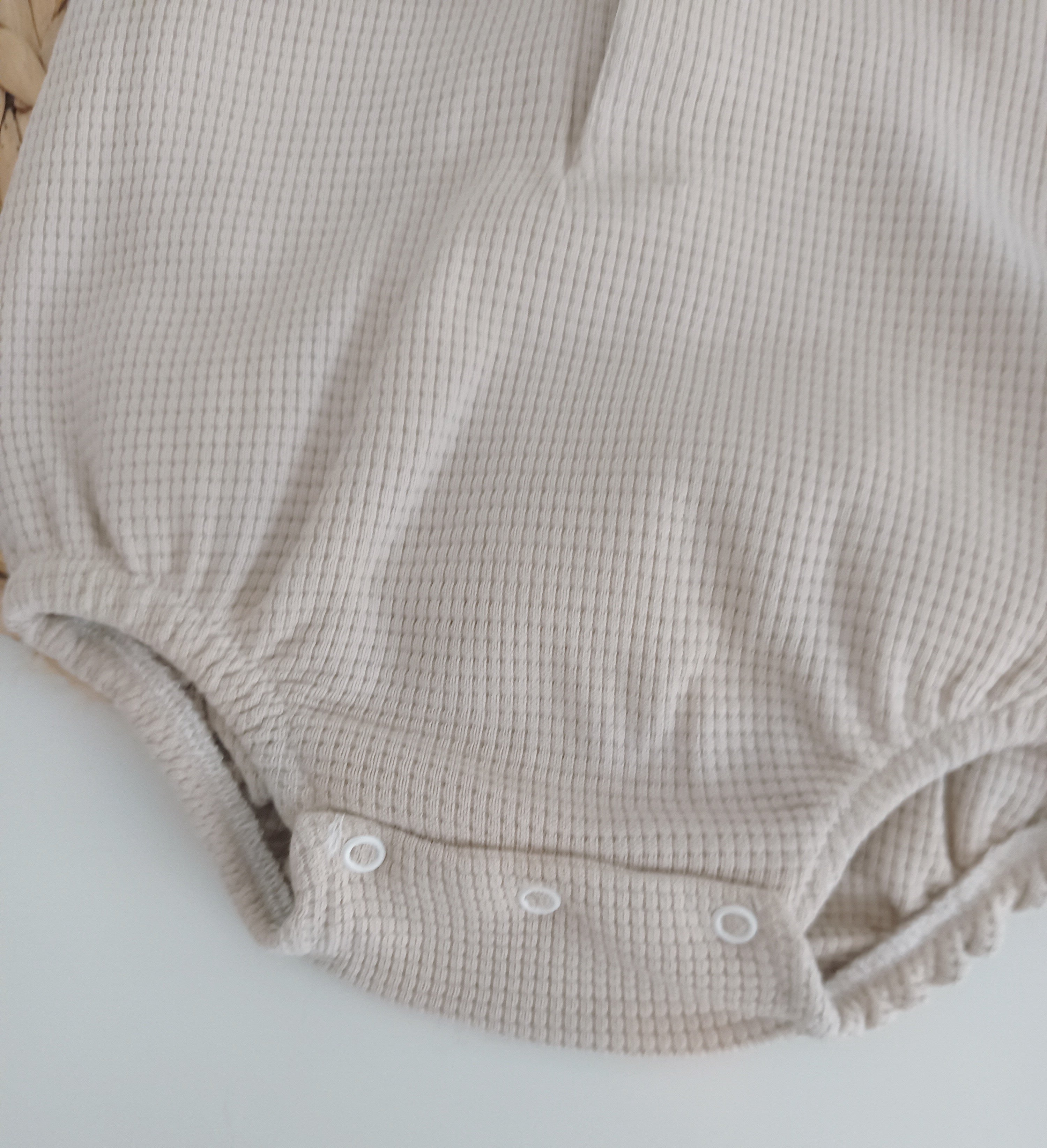Fofo de Algodão com Camisola de Manga Curta Areia