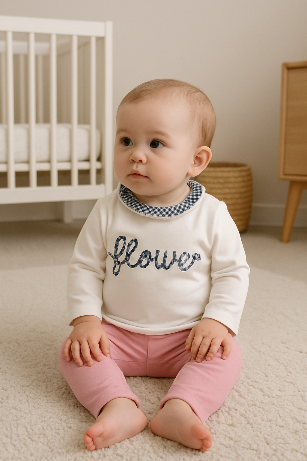 Fato 2 peças Flower Rosa