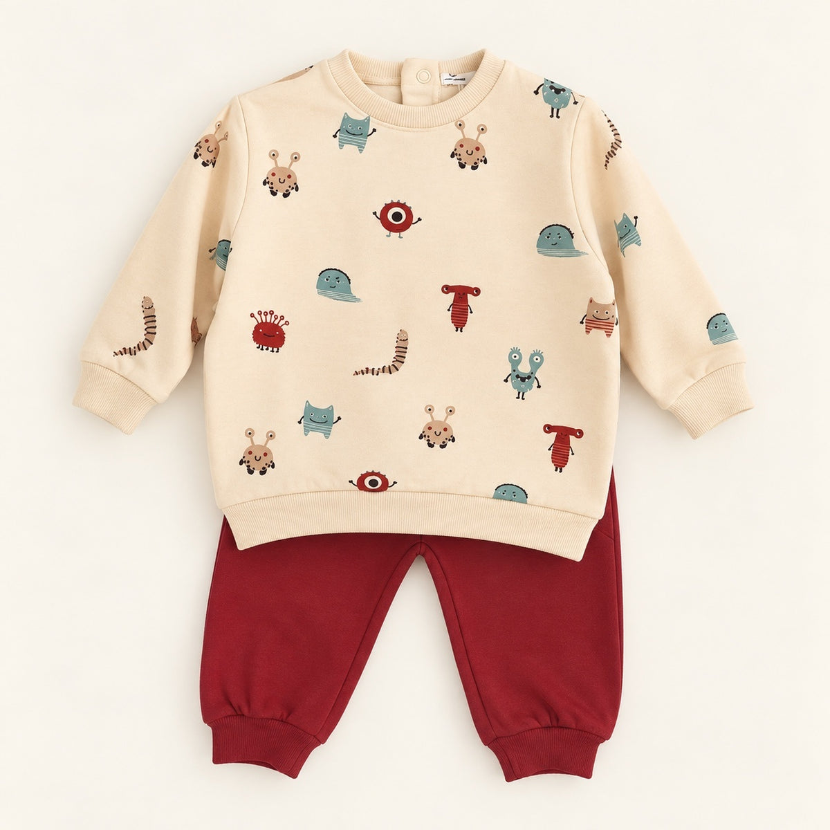 Conjunto de Calças e Camisola Monstrinhos