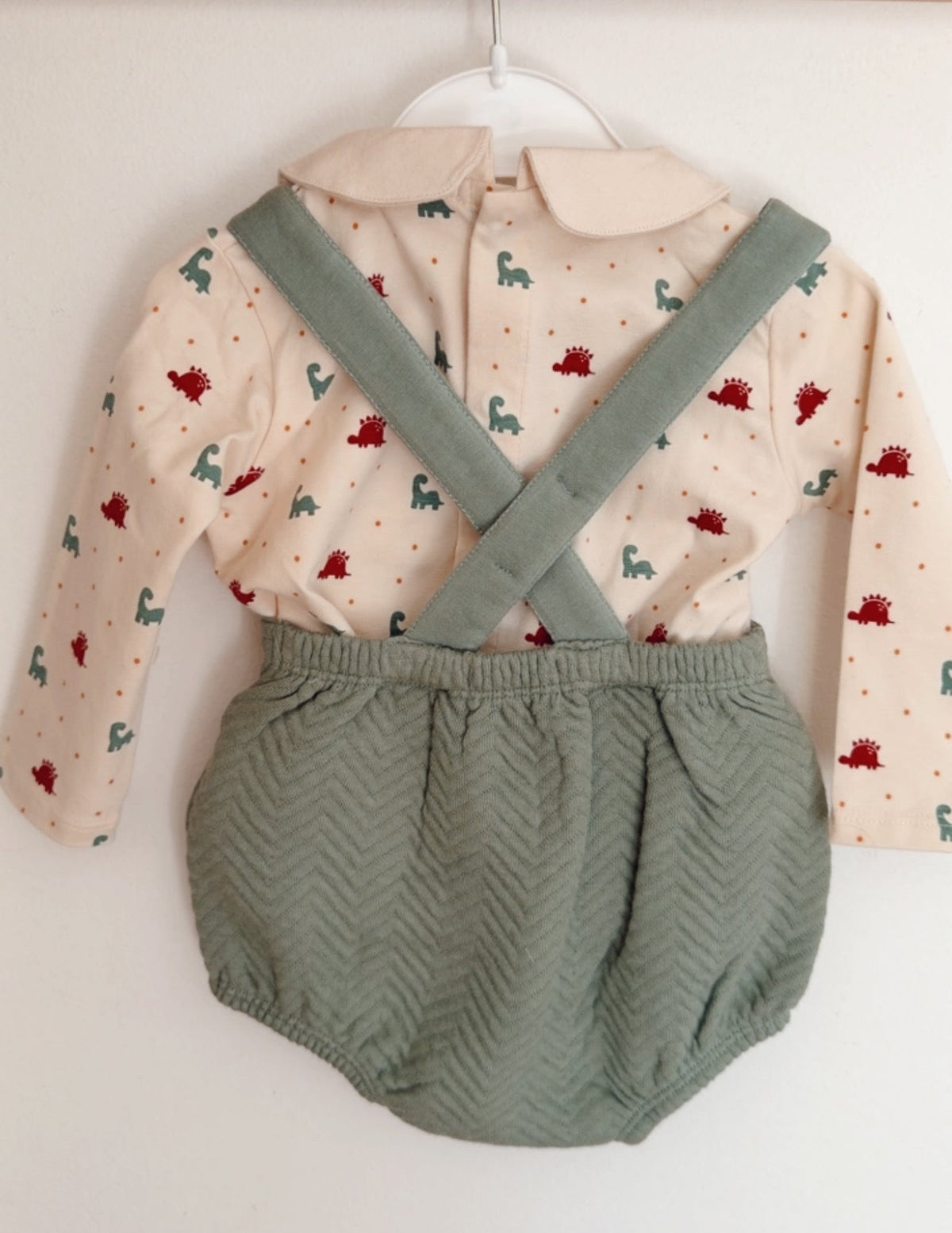 Fofo de Algodão com Camisola de Gola Dinos