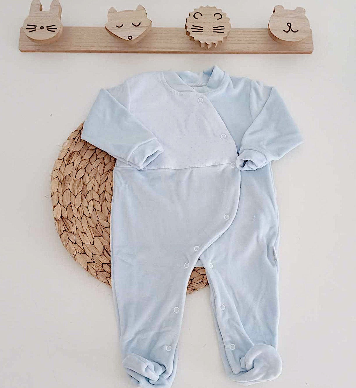 Babygrow Veludo Azul