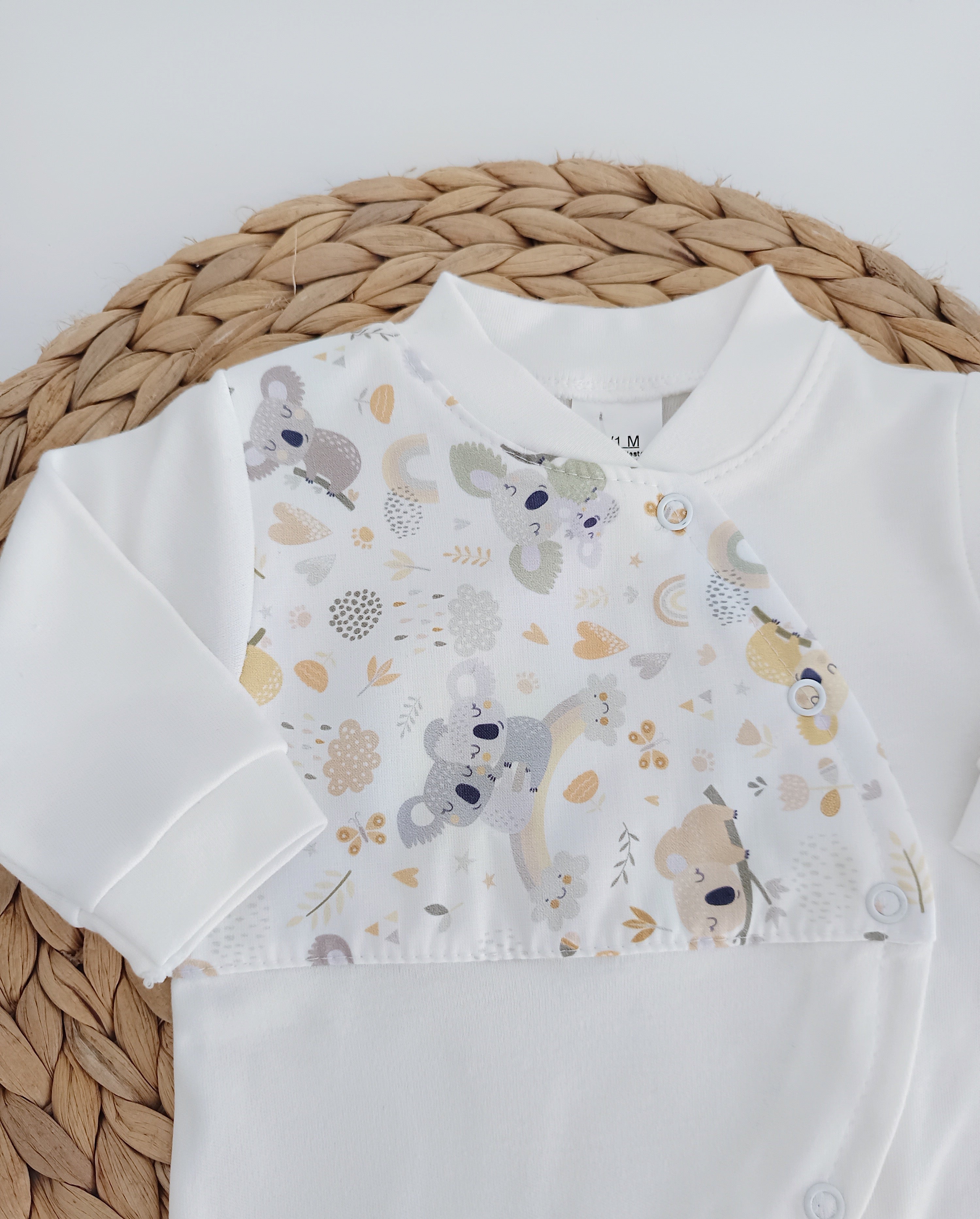 Babygrow Algodão Koalas Pérola