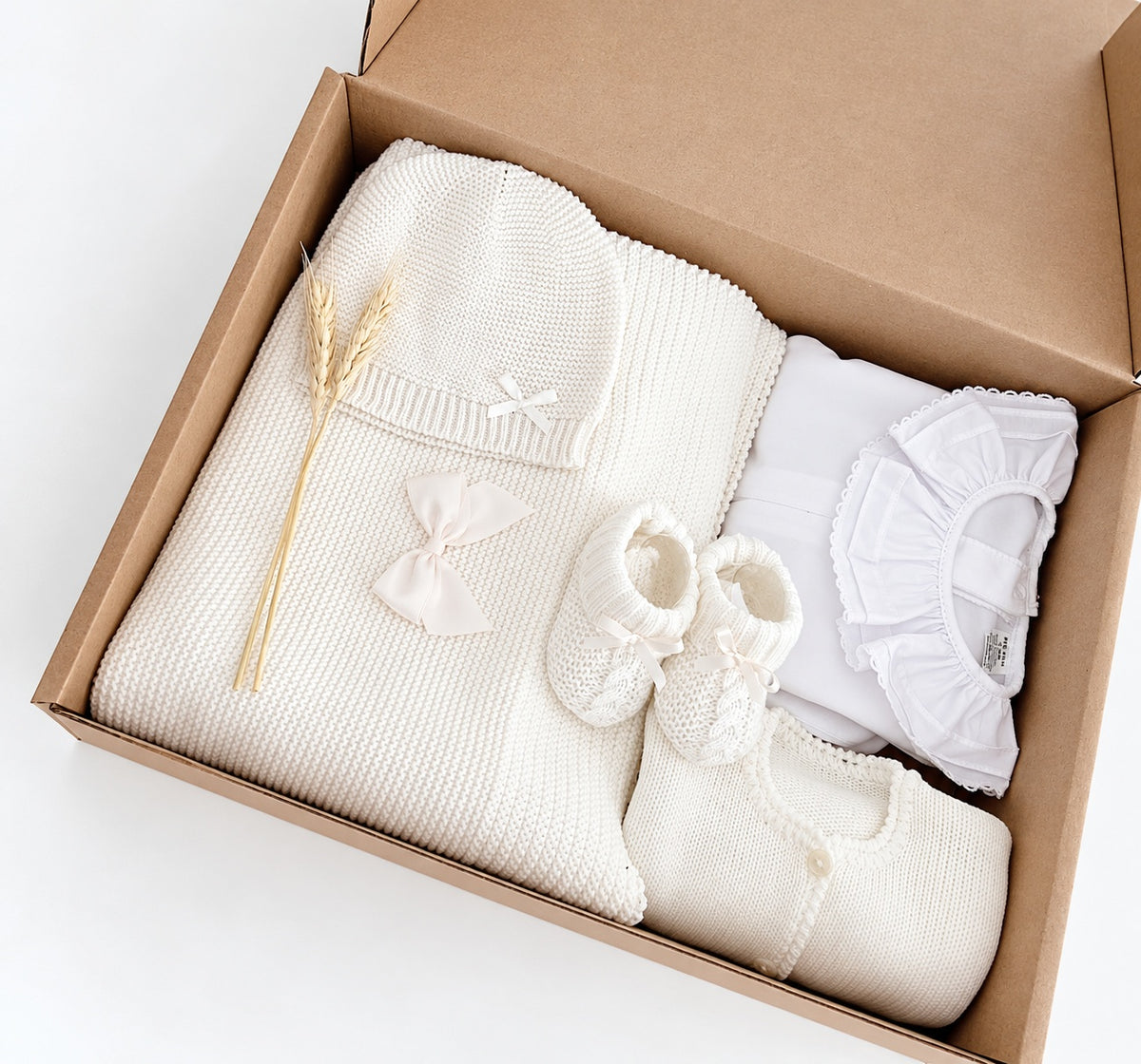 FitFiu Babies® | Conjunto Primeira Roupinha Nature Pérola
