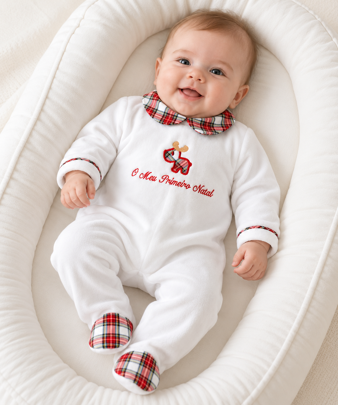 FitFiu Babies® | Babygrow Veludo O Meu Primeiro Natal