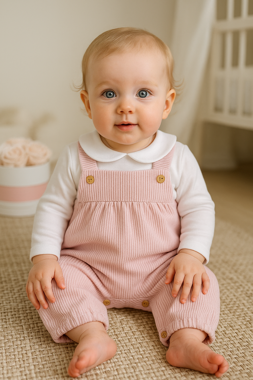 Jardineiras Bombazine com camisola Rosa Velho