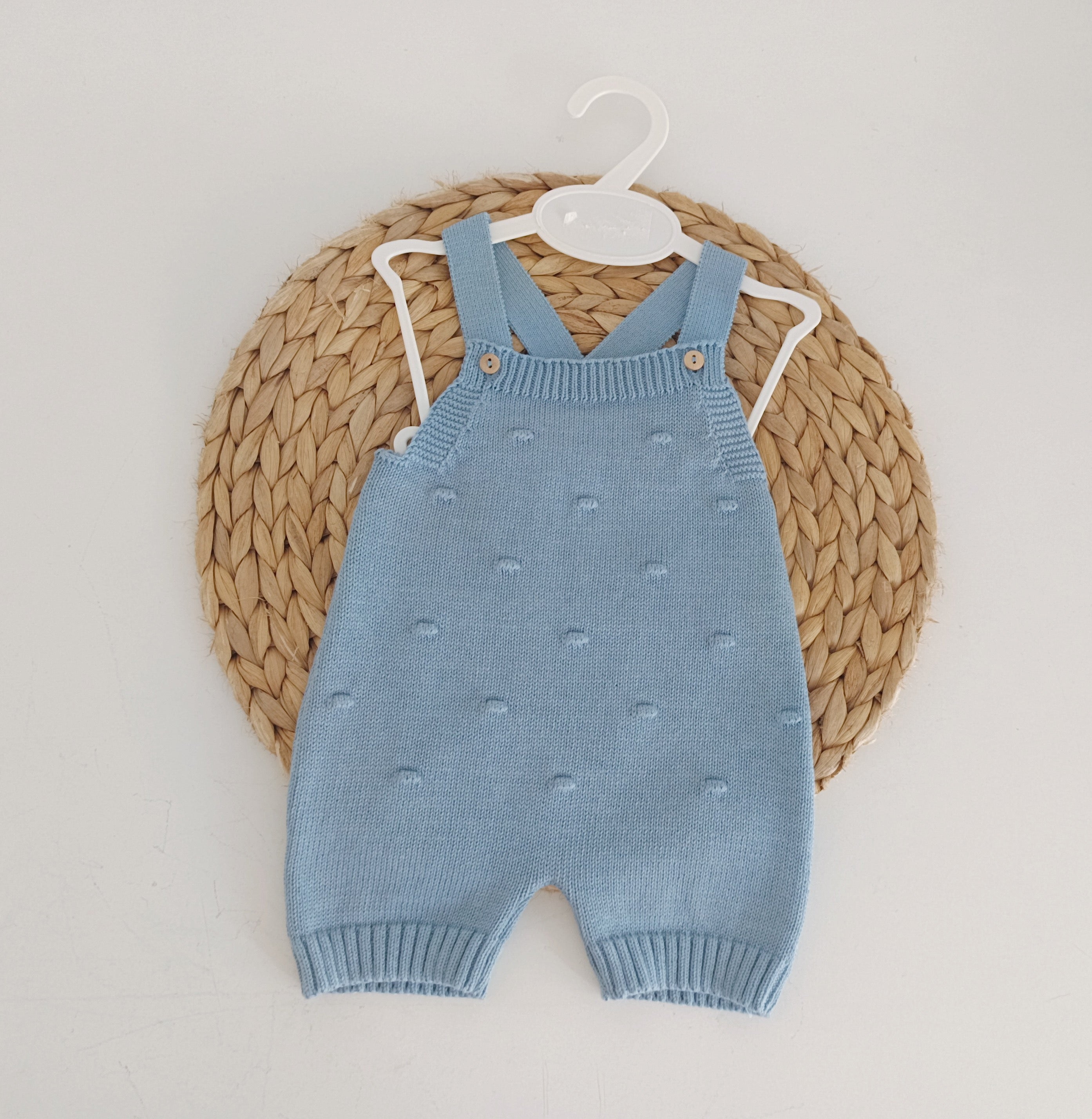 Fofo de Bebé Malha Relevos com Botões Jeans