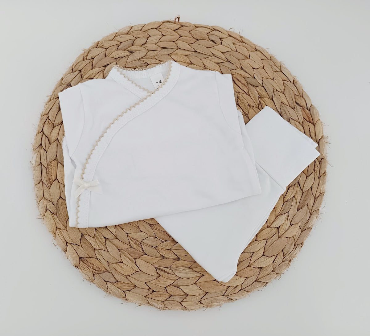 Conjunto Interior Body e Calças com Picueta e Lacinho