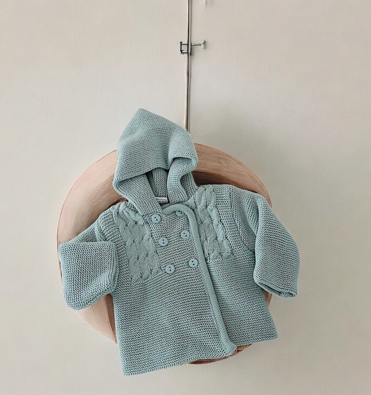 Casaco Bebé com Capuz Tranças