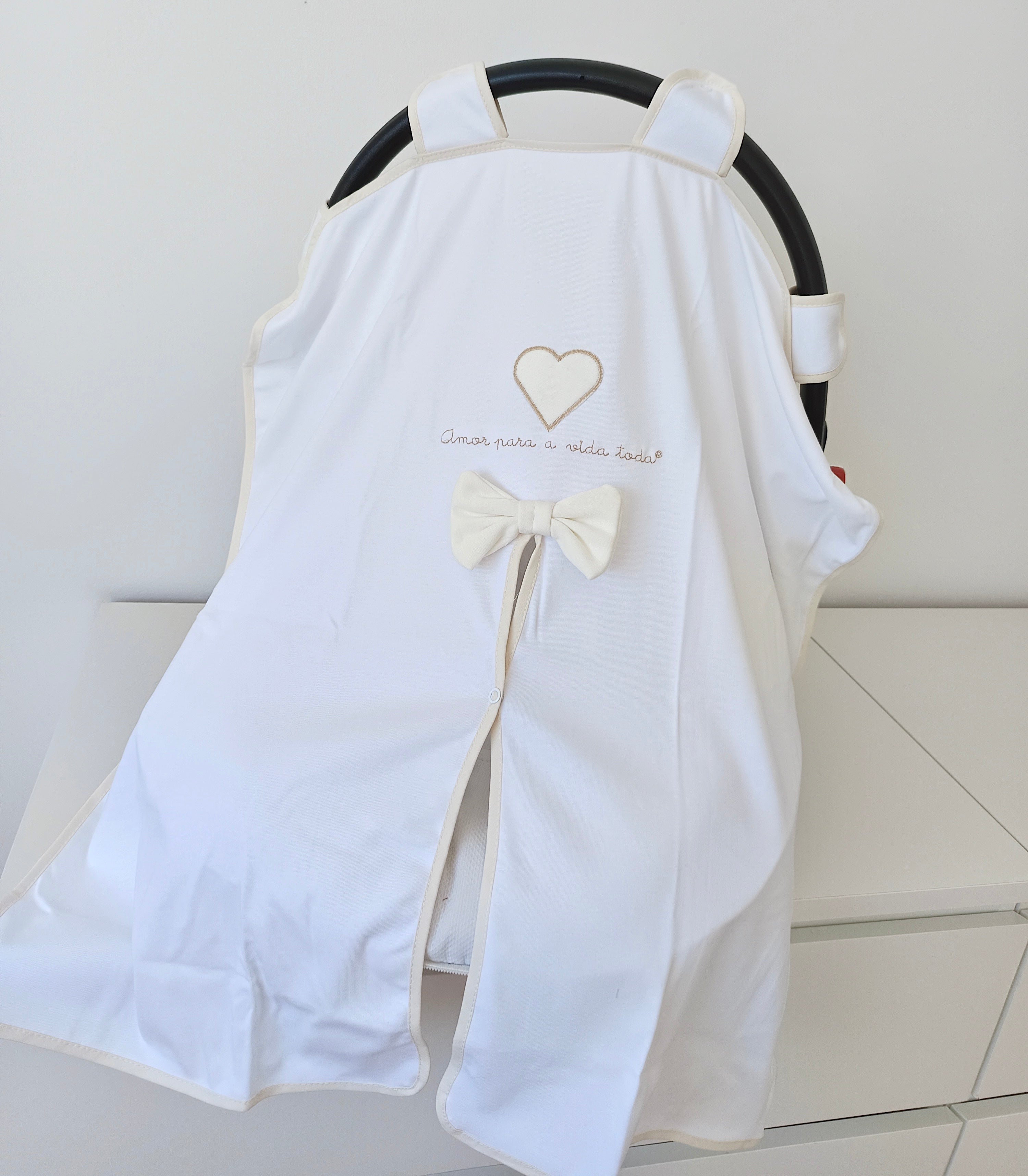 Amor Para a Vida Toda® | Fralda Tapa Ovo Cortina Areia