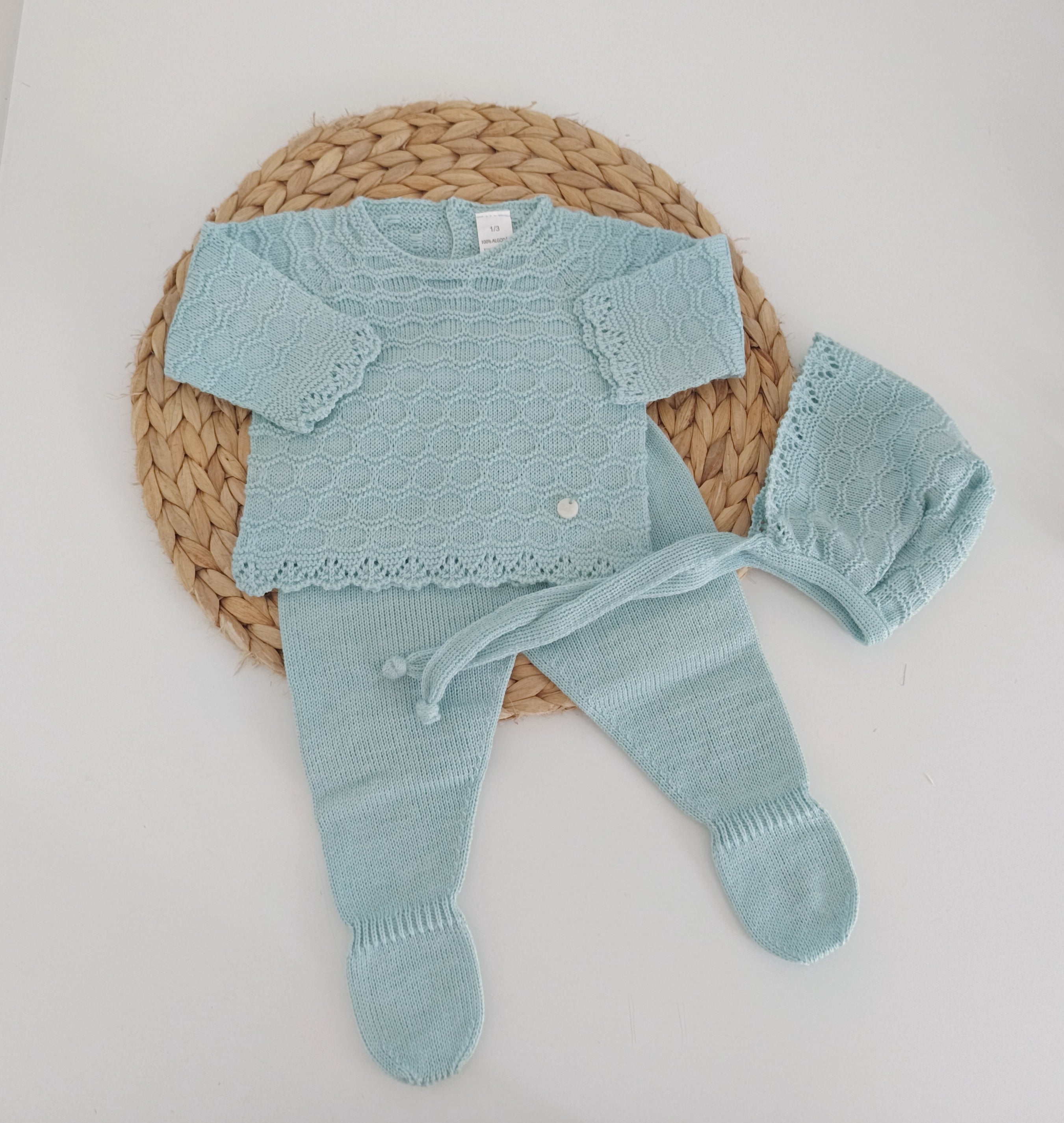 Conjunto de Malha Algodão Verde