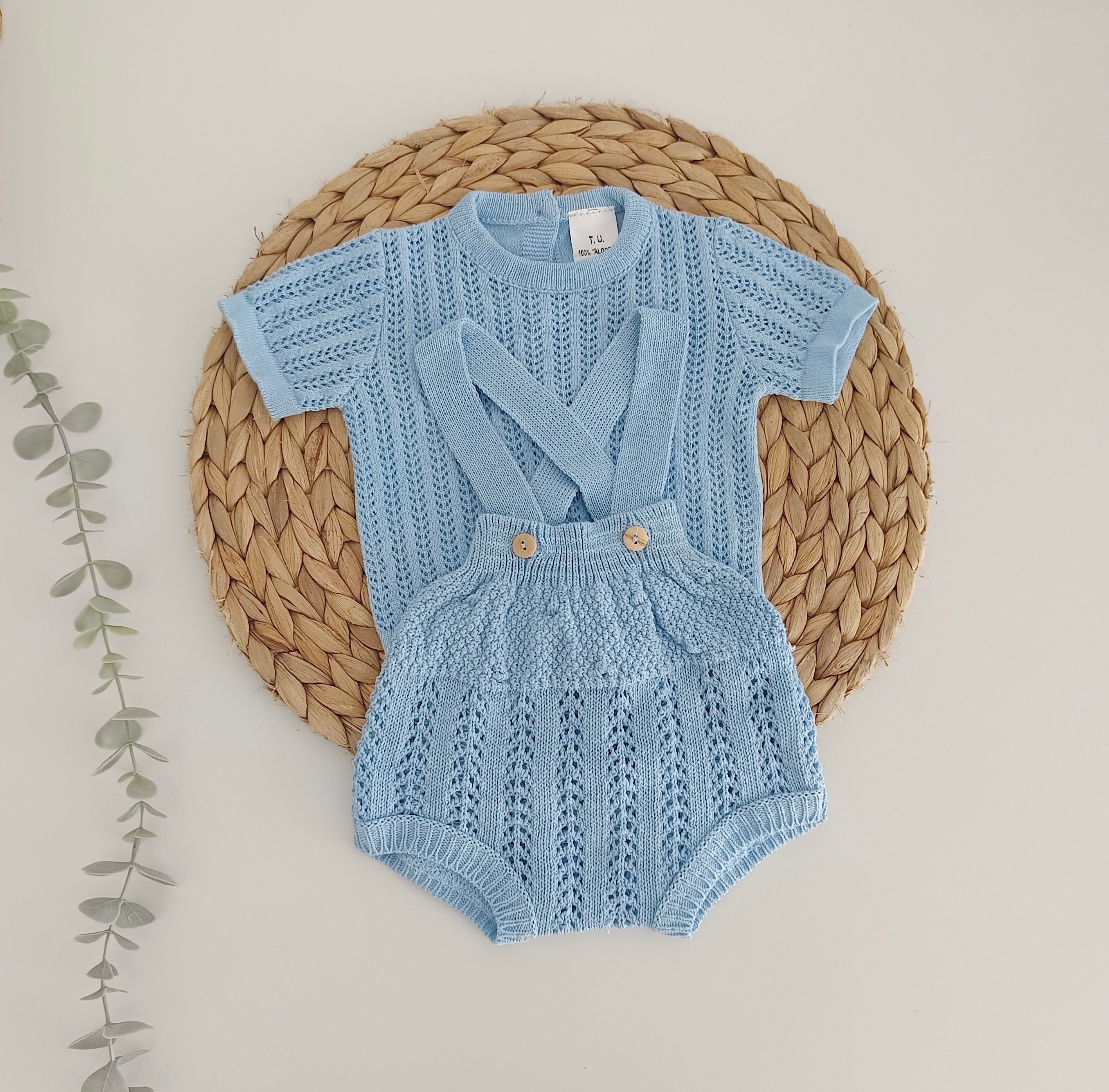 Fofo de Malha com Camisola Azul