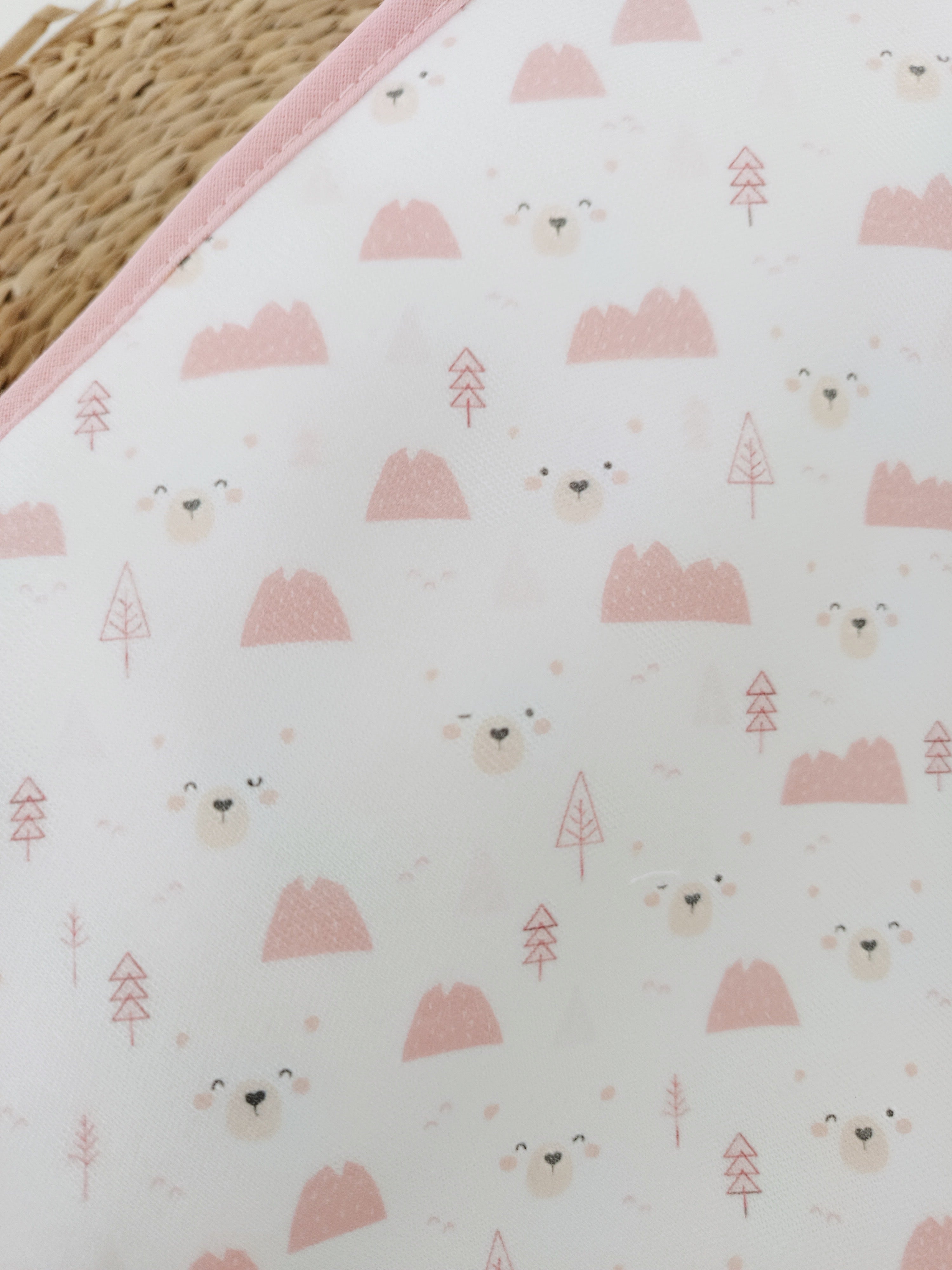 Toalha de banho Ursinhos Rosa