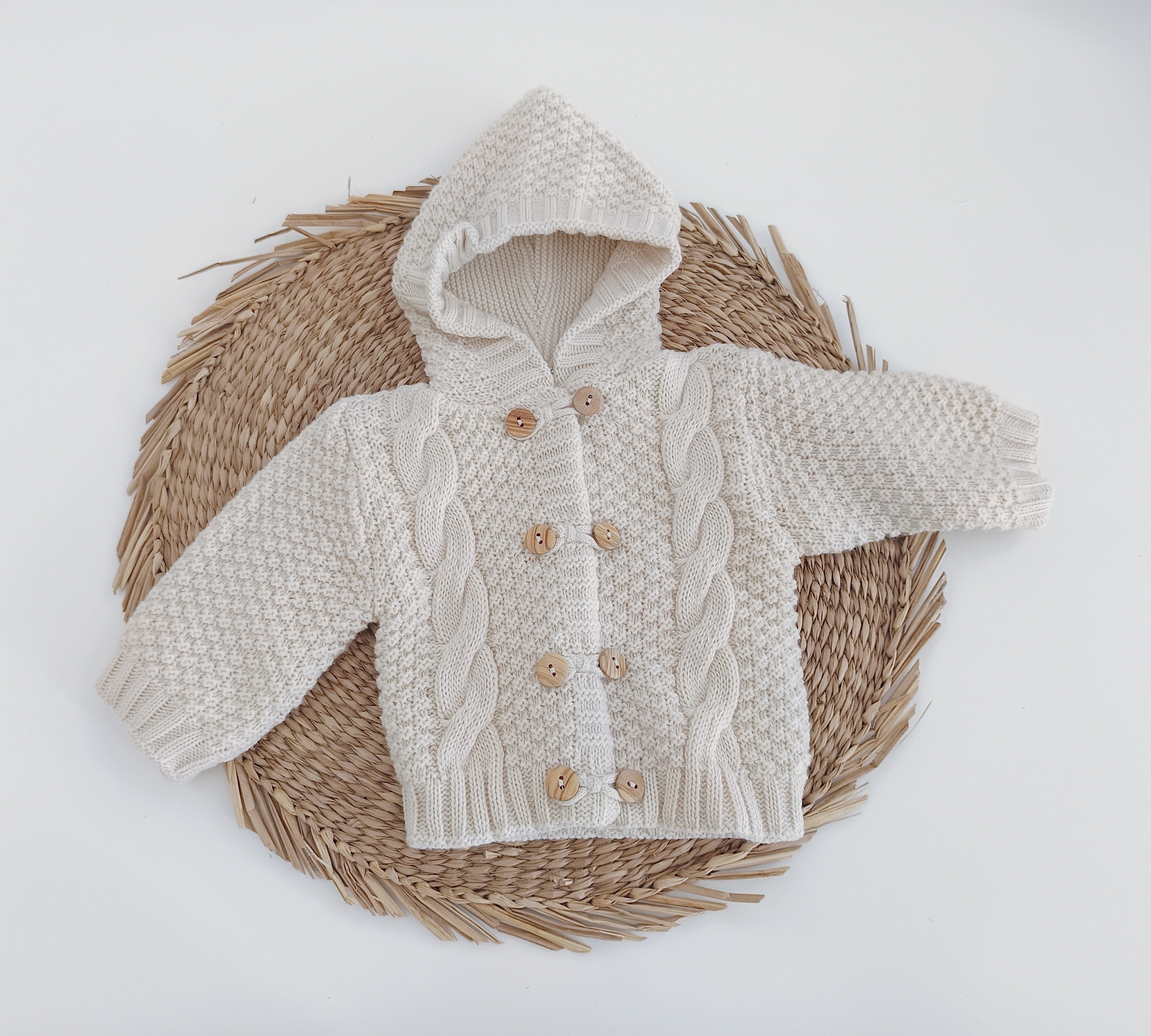 Casaco Bebé Capuz Malha Dupla Várias Cores