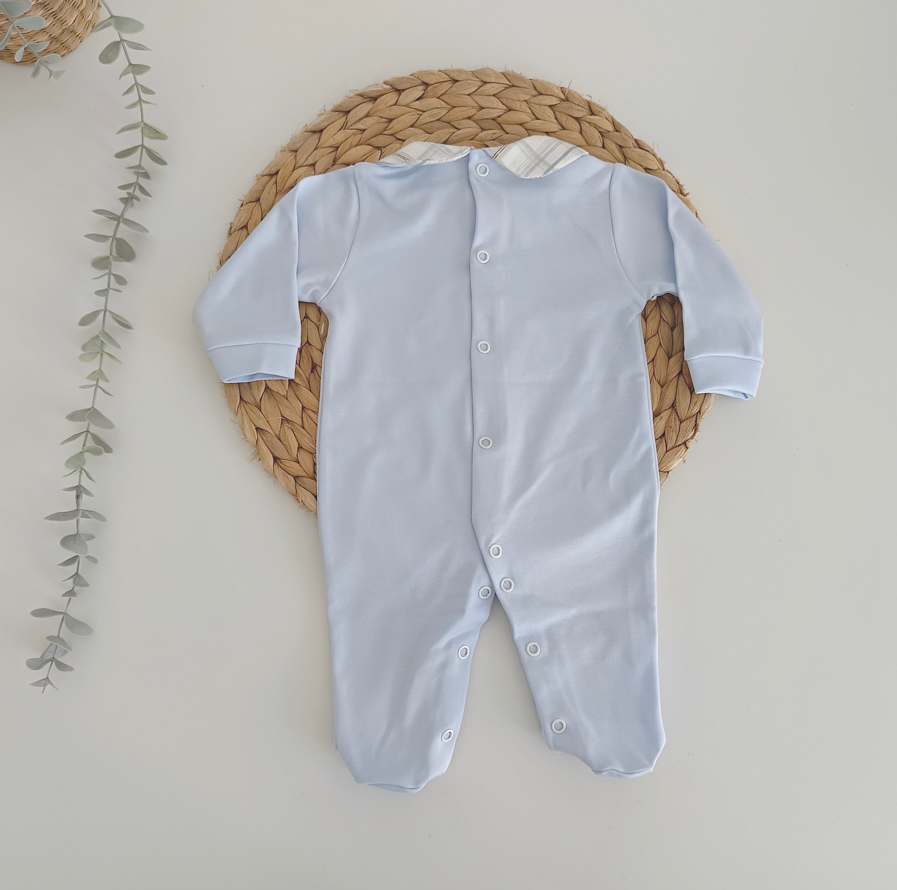 FitFiu Babies® | Babygrow Algodão Carrinho Azul