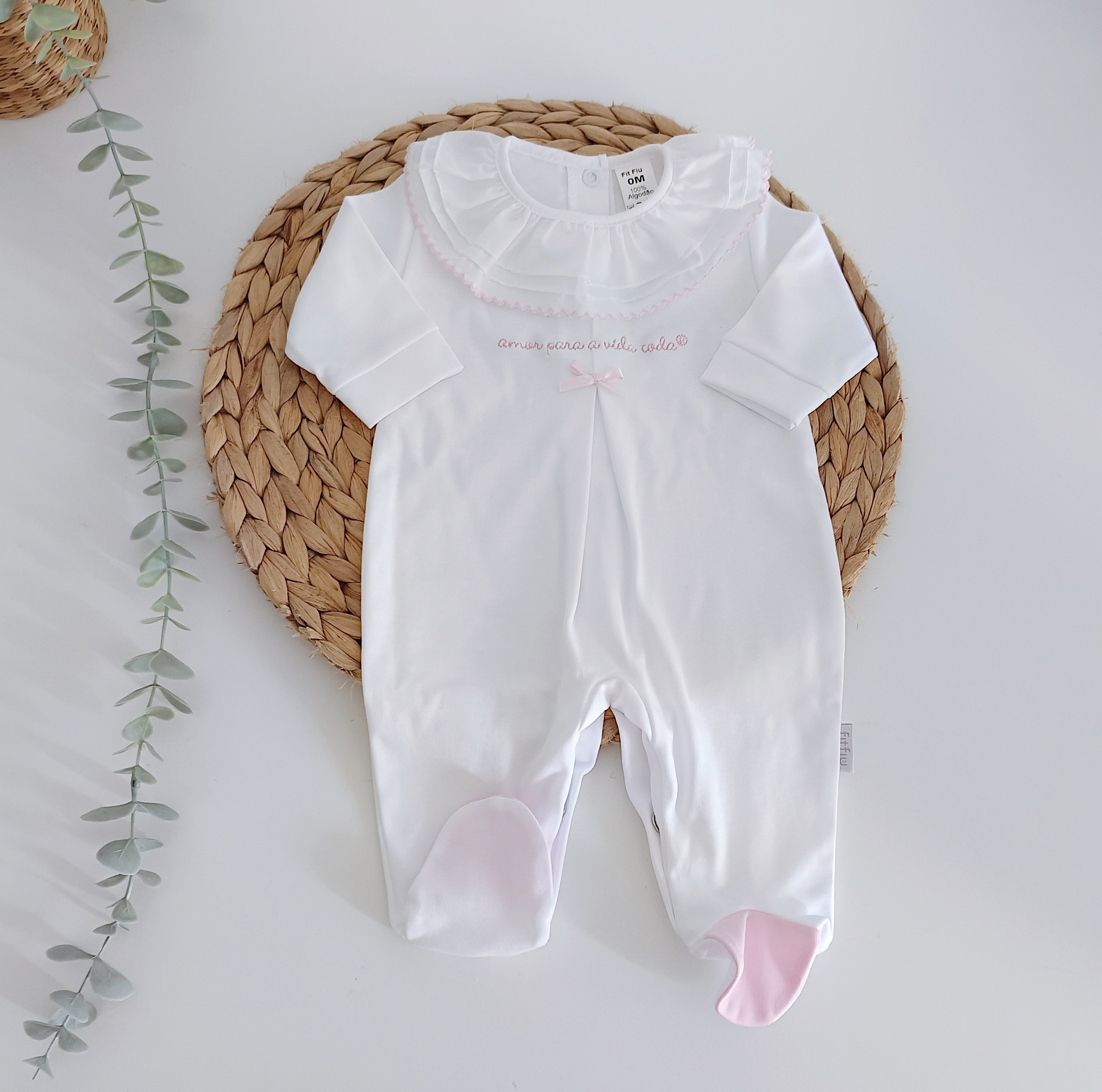 Amor Para a Vida Toda® | Babygrow Lacinho Rosa