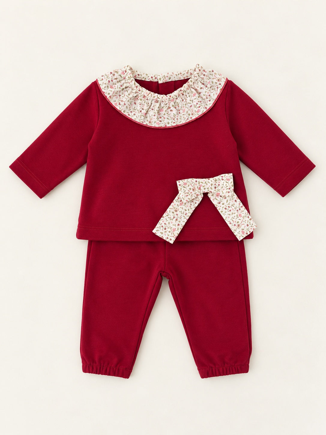 Conjunto Laçarote em baixo Xadrez Bordeaux