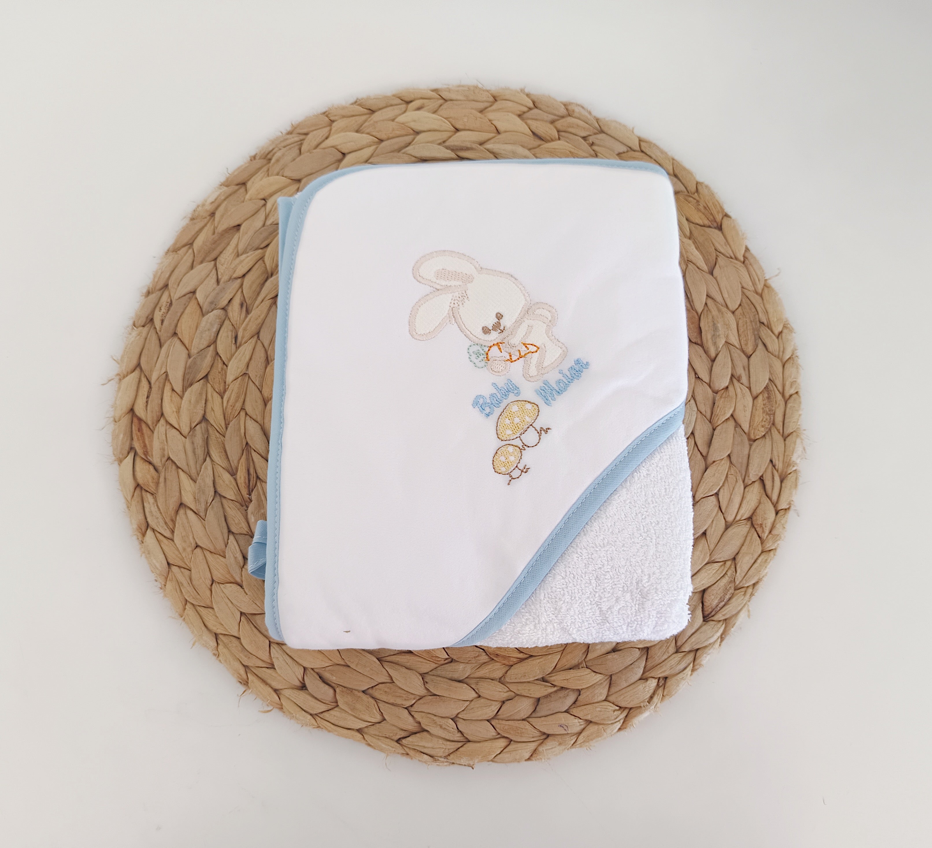 Toalha de banho para bebé Coelhinho Azul