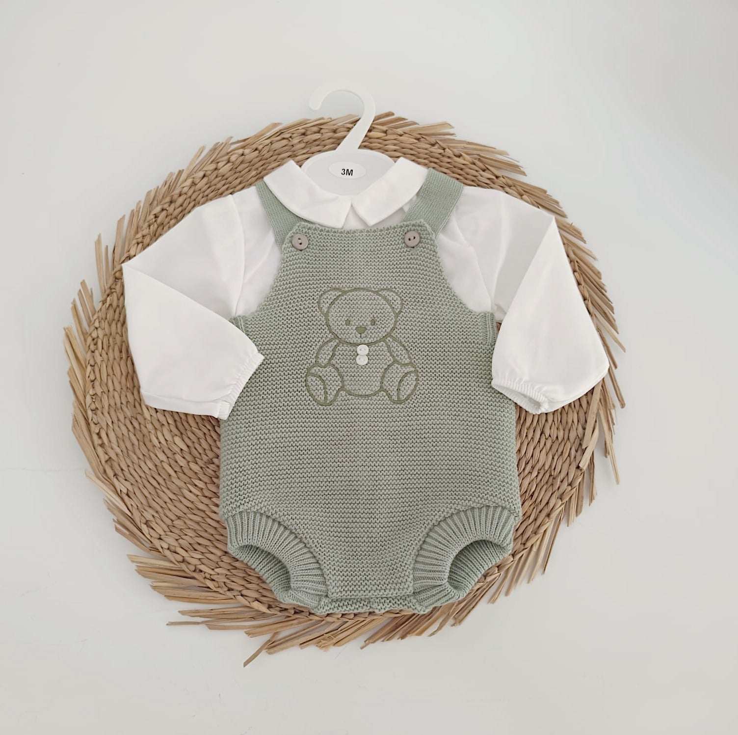 Fofo de Malha com Camisa Urso Verde
