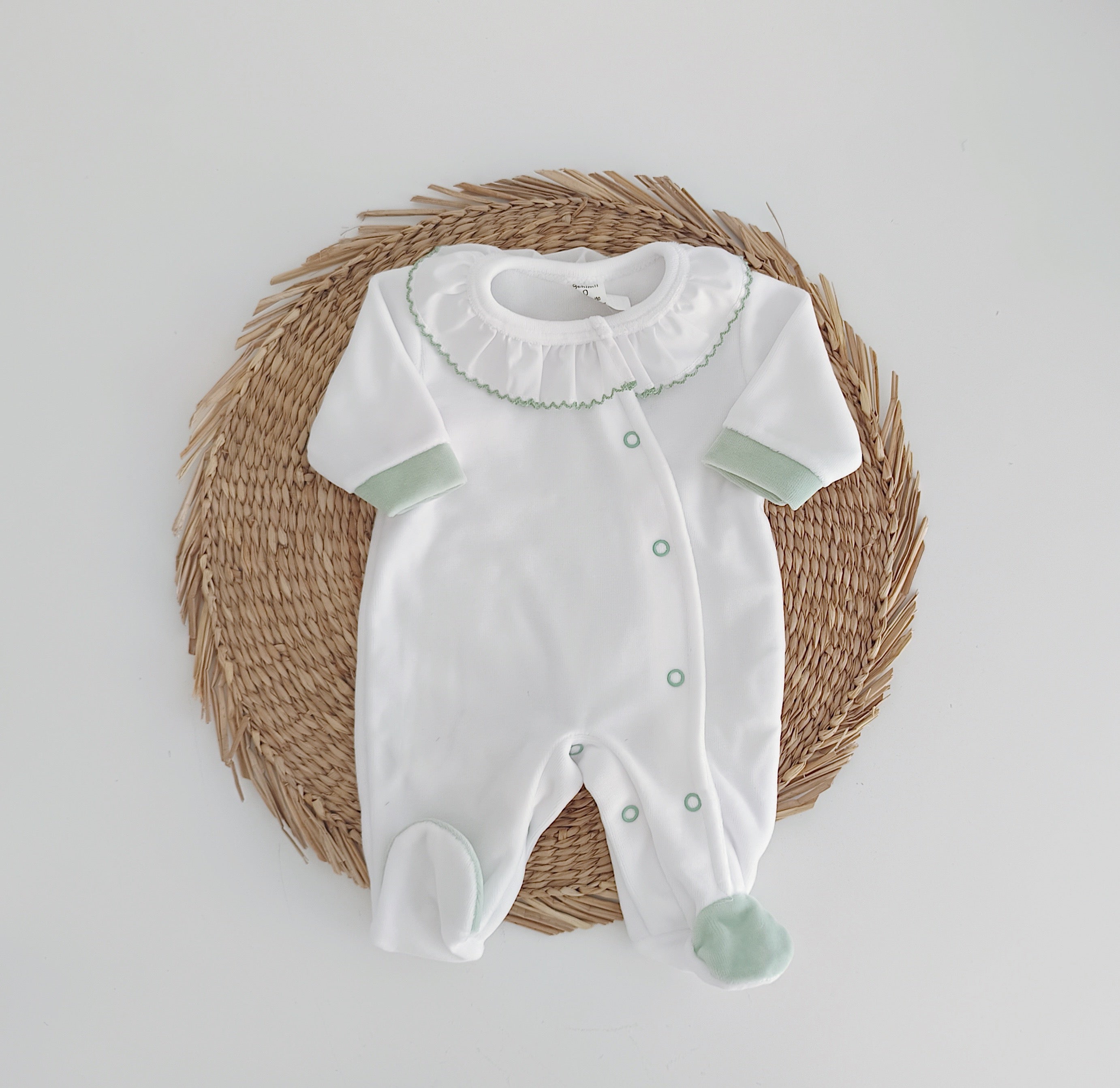 Babygrow Veludo Basic Verde