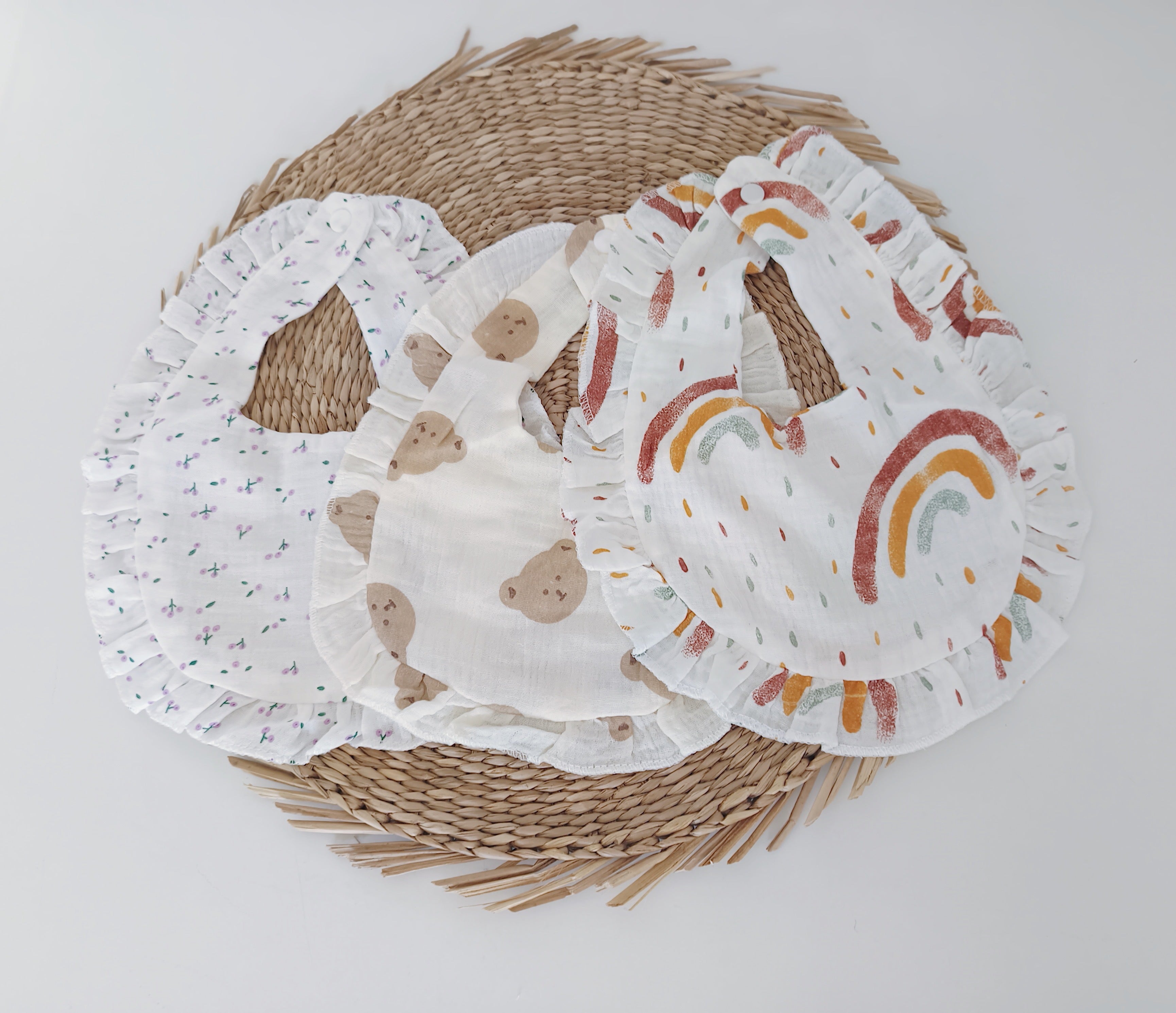 Babete em Musselina Estampado