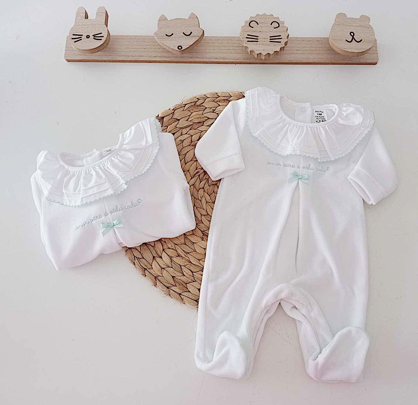 Amor Para a Vida Toda® | Babygrow Lacinho Verde Água