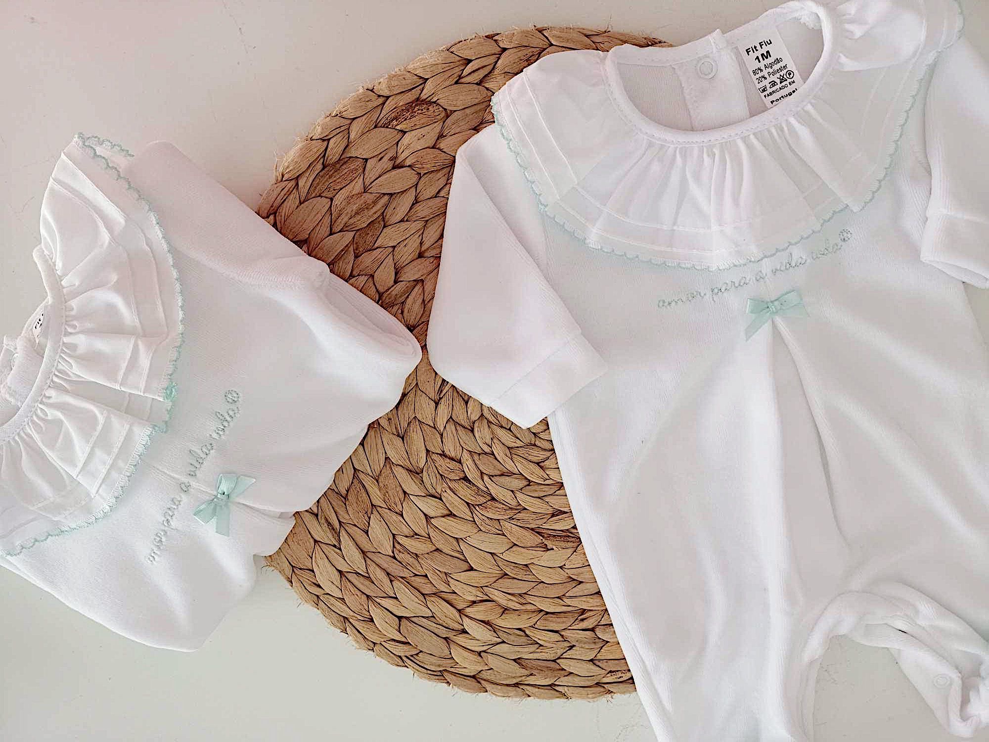 Amor Para a Vida Toda® | Babygrow Lacinho Verde Água