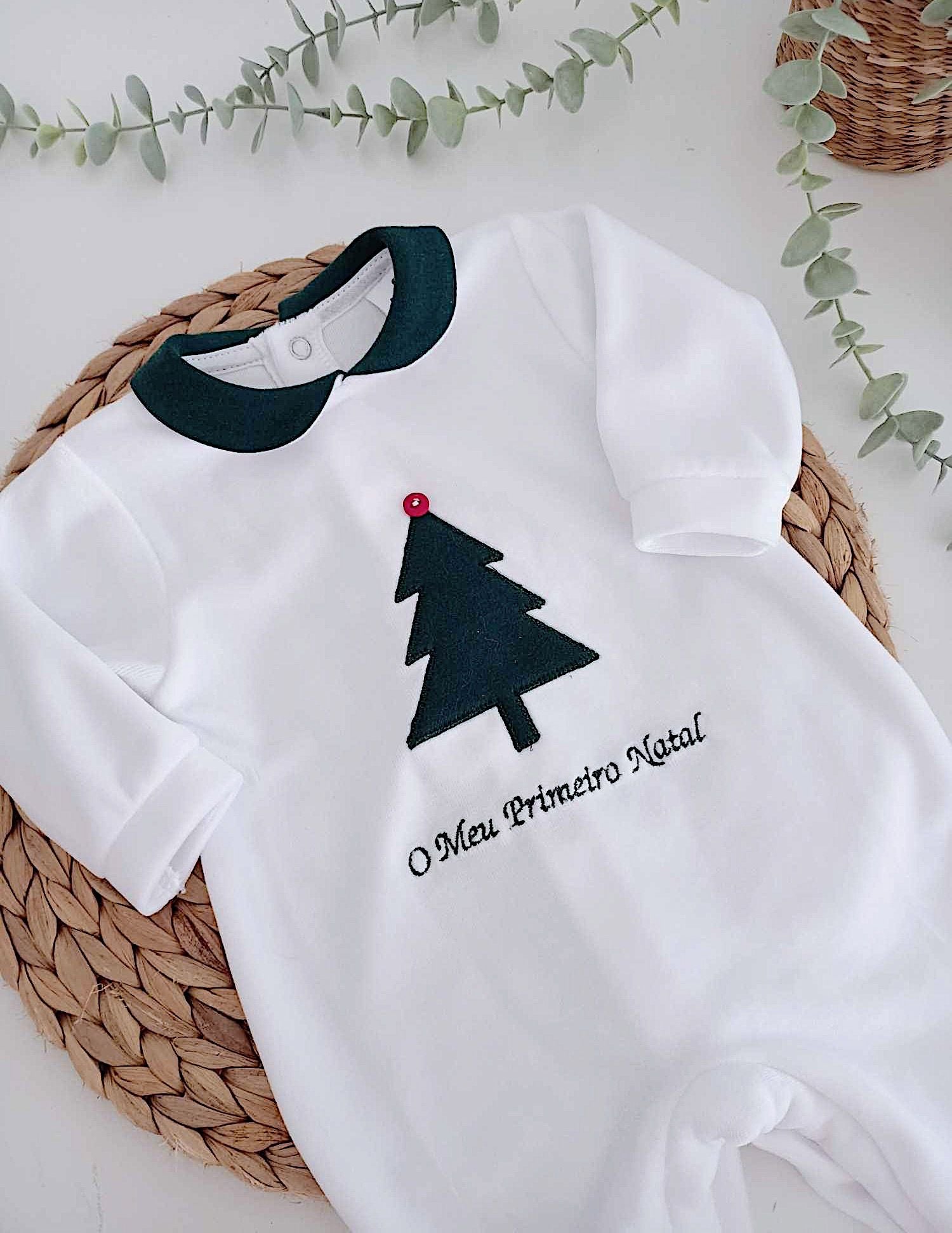 FitFiu Babies® | Babygrow Veludo O Meu Primeiro Natal