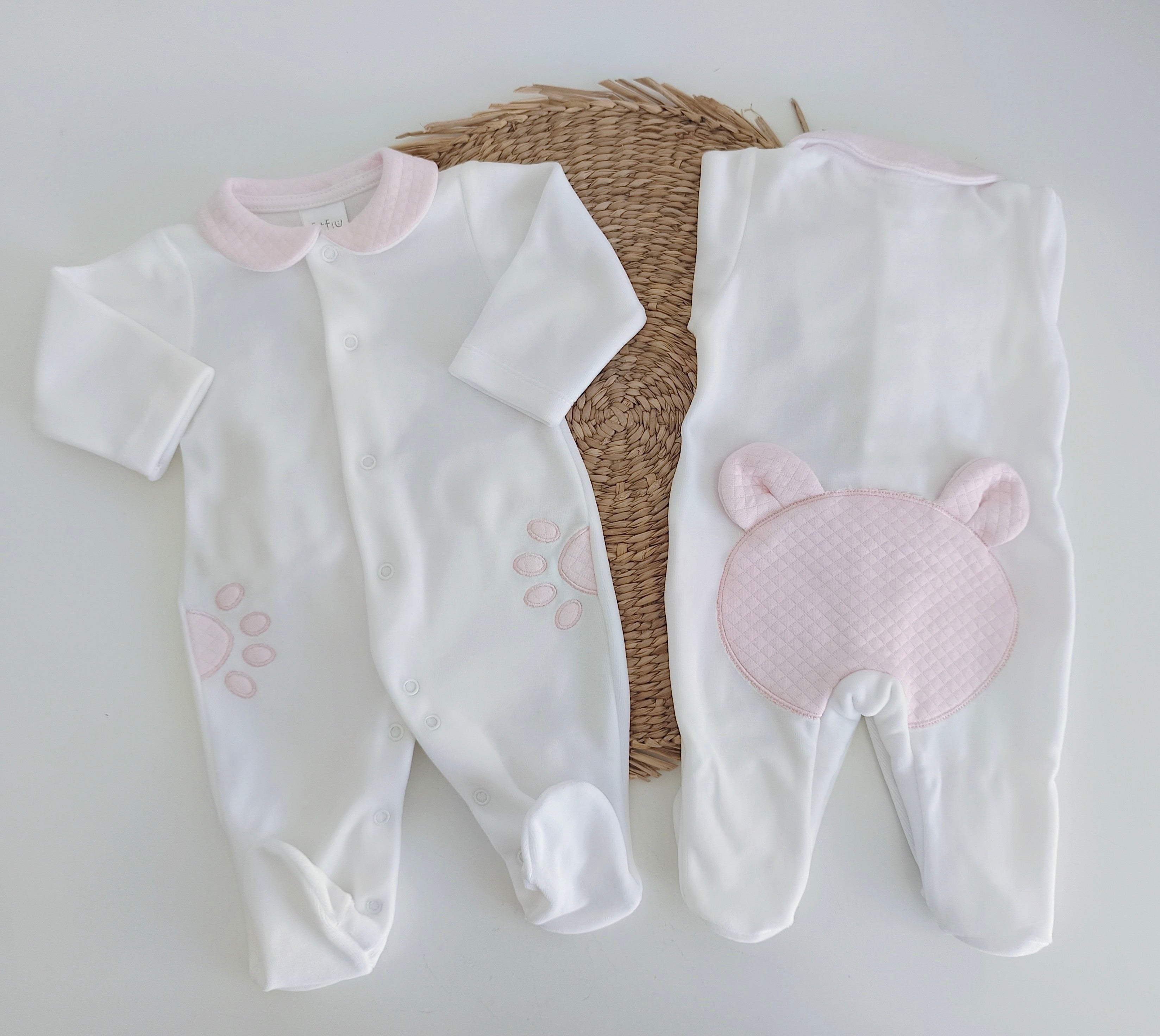 FitFiu Babies® | Babygrow Urso Orelhas Rosa