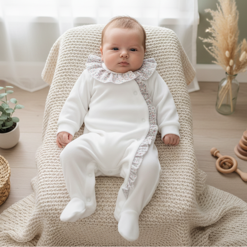 babygrow menina flores