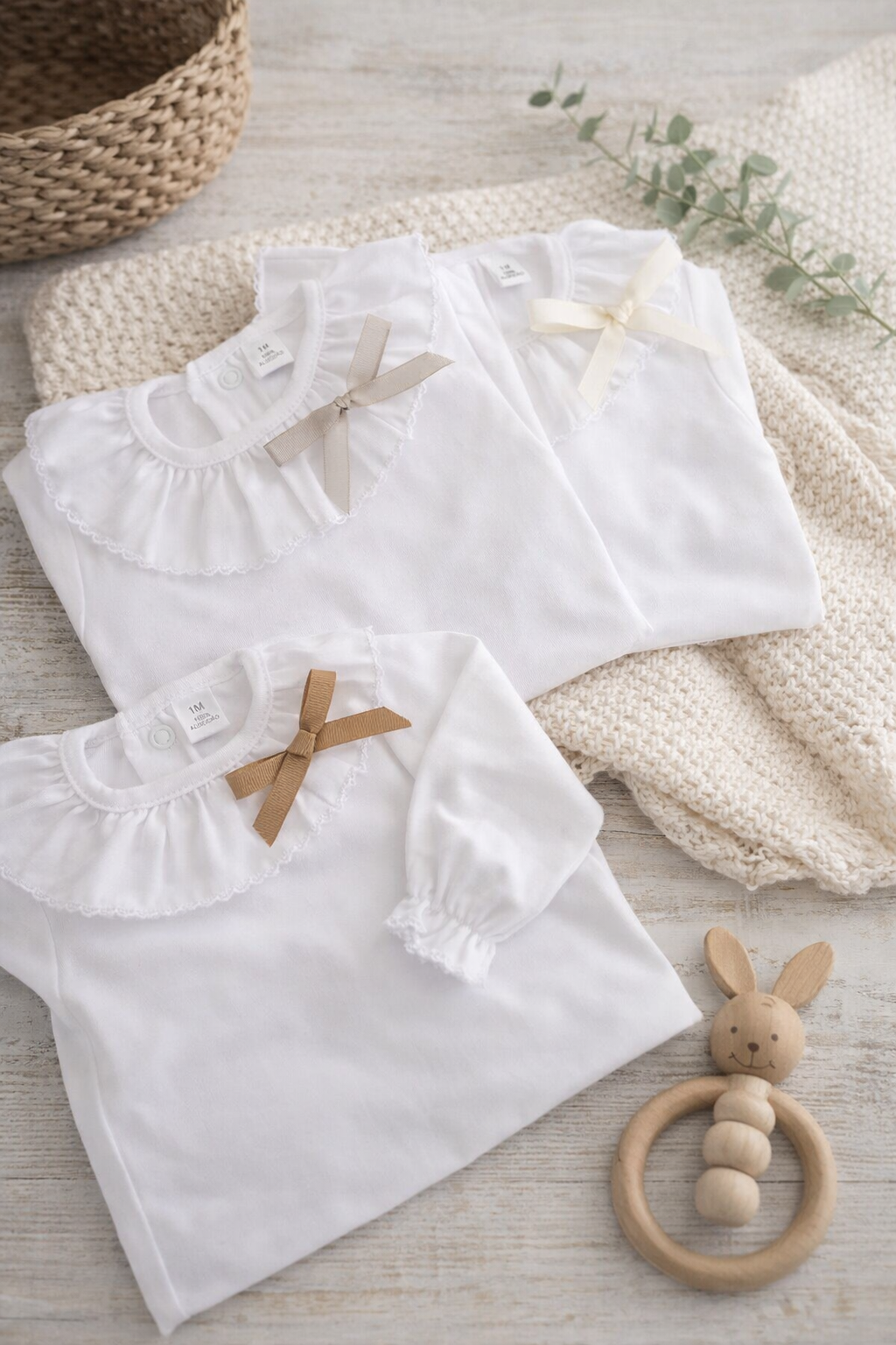 FitFiu Babies® | Body com Gola de Folho e Laço