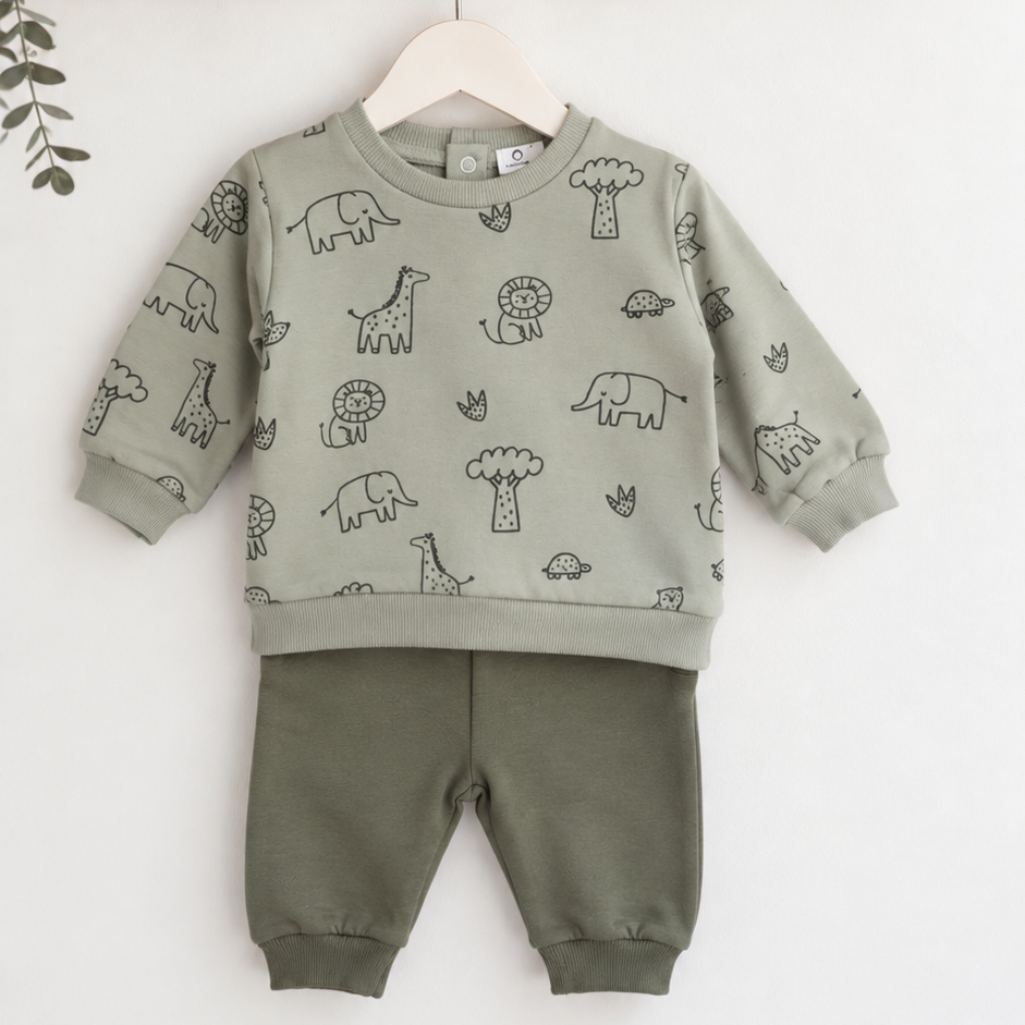 conjunto bebé verde dino