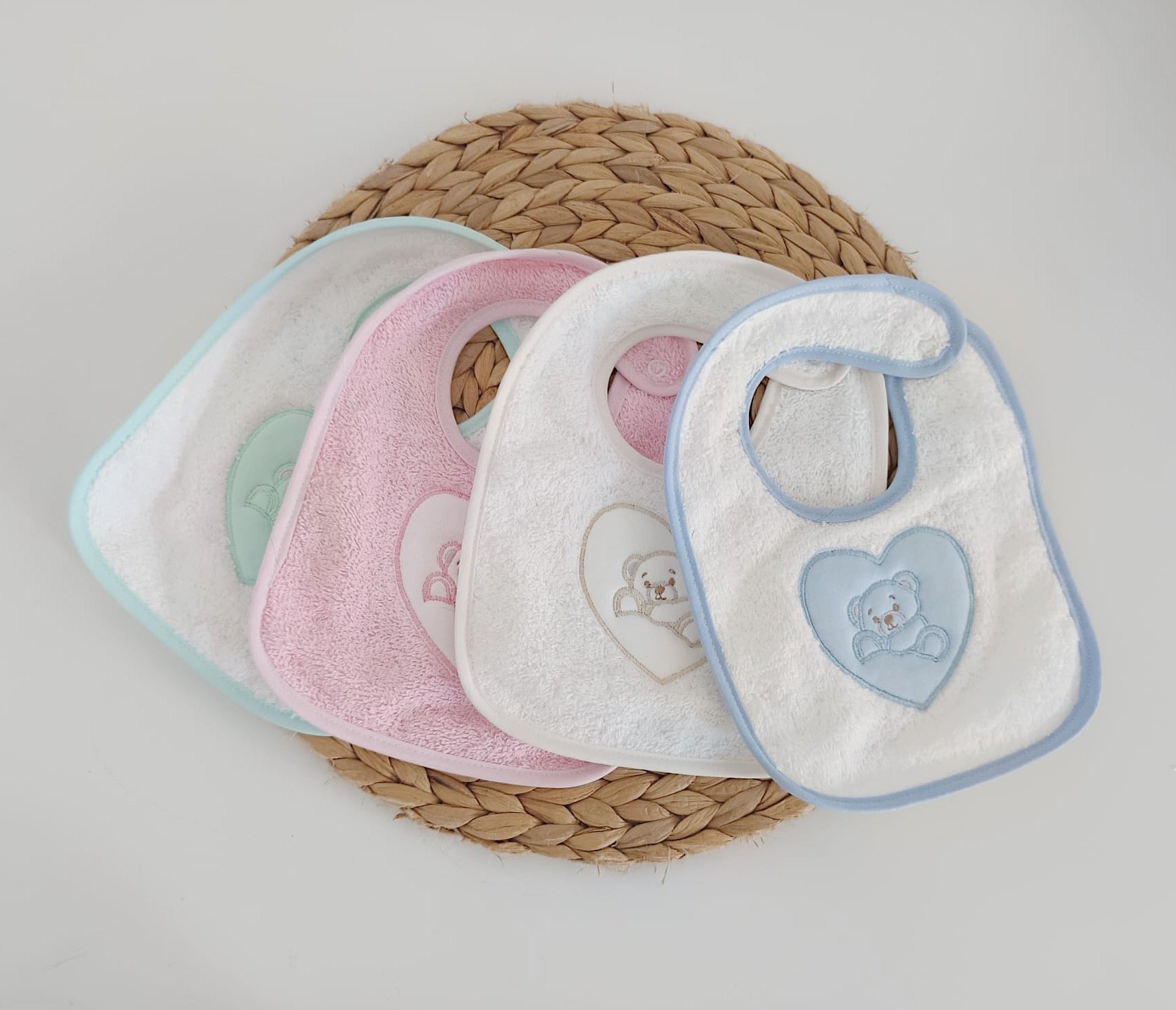 Babete de bebé Urso Coração