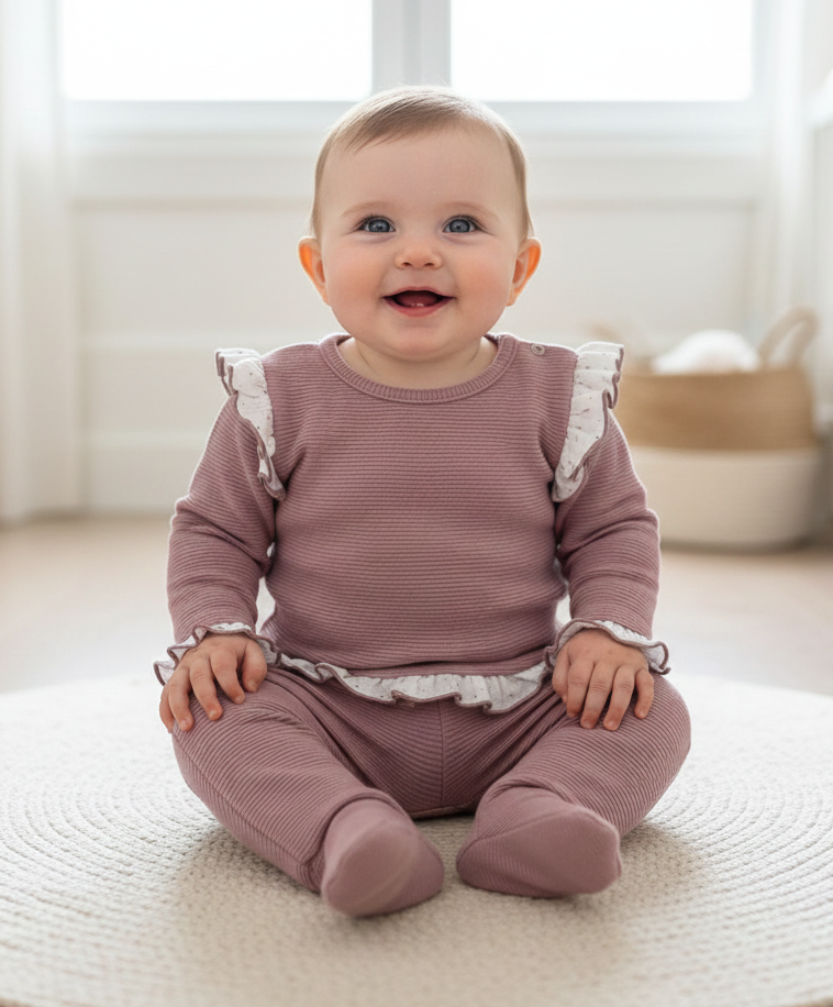 Fato Duas Peças Rosa Velho