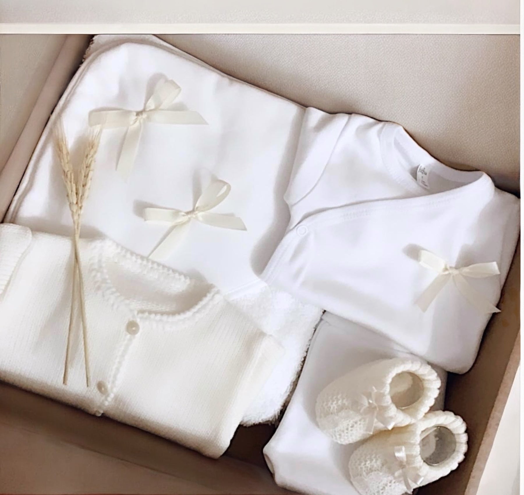 FitFiu Babies® | Pack Bebé Laço Toalha Interior Casaco Carapins Pérola