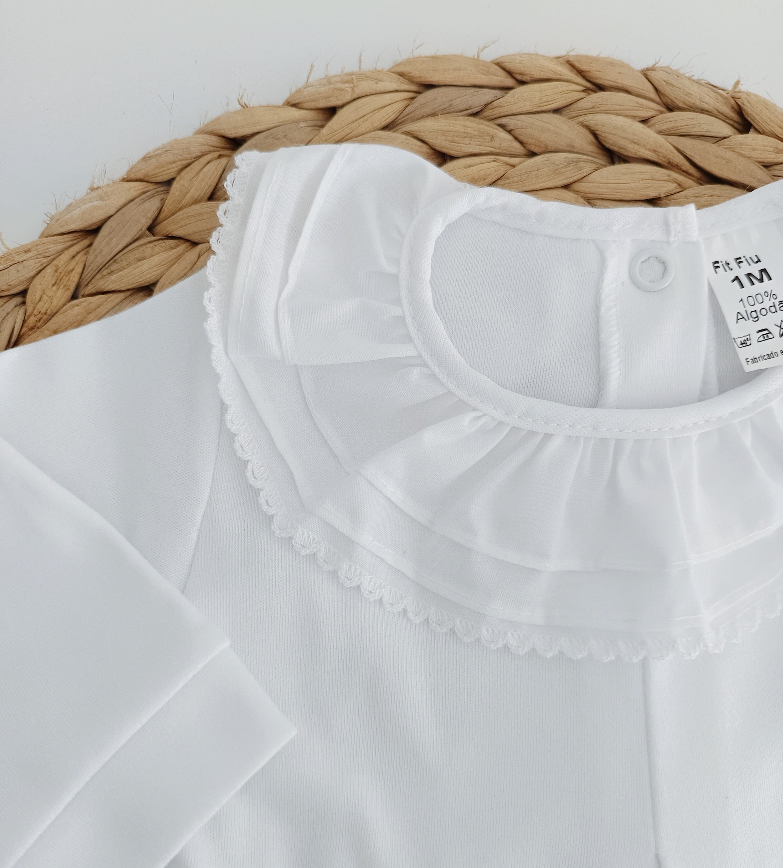 FitFiu Babies® | Babygrow Basic Gola Branco