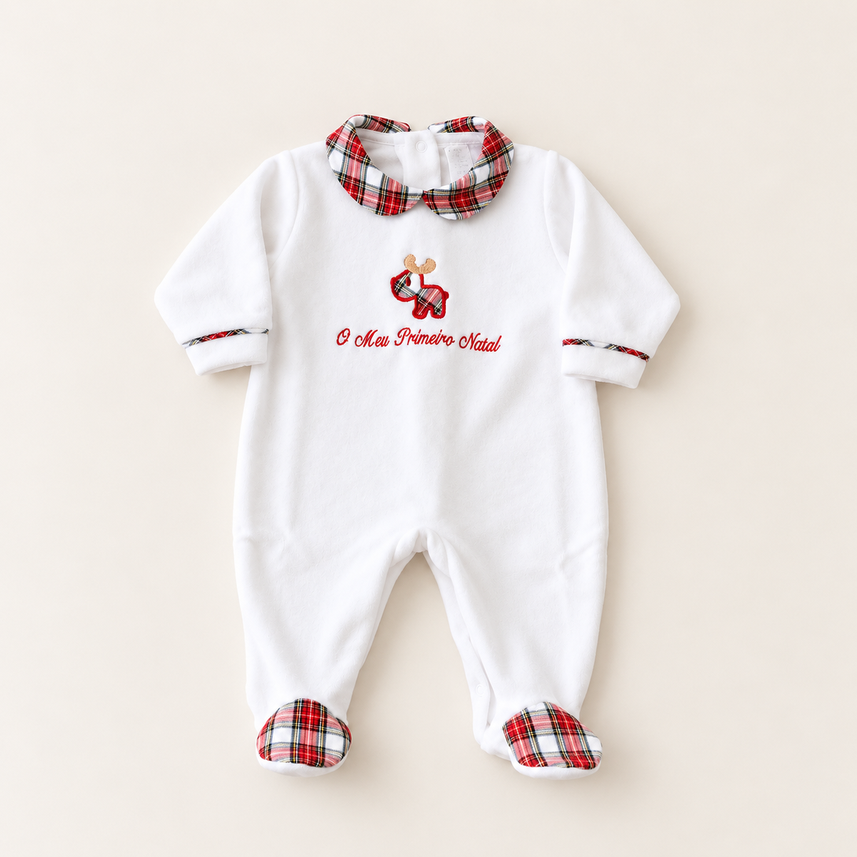 FitFiu Babies® | Babygrow Veludo O Meu Primeiro Natal