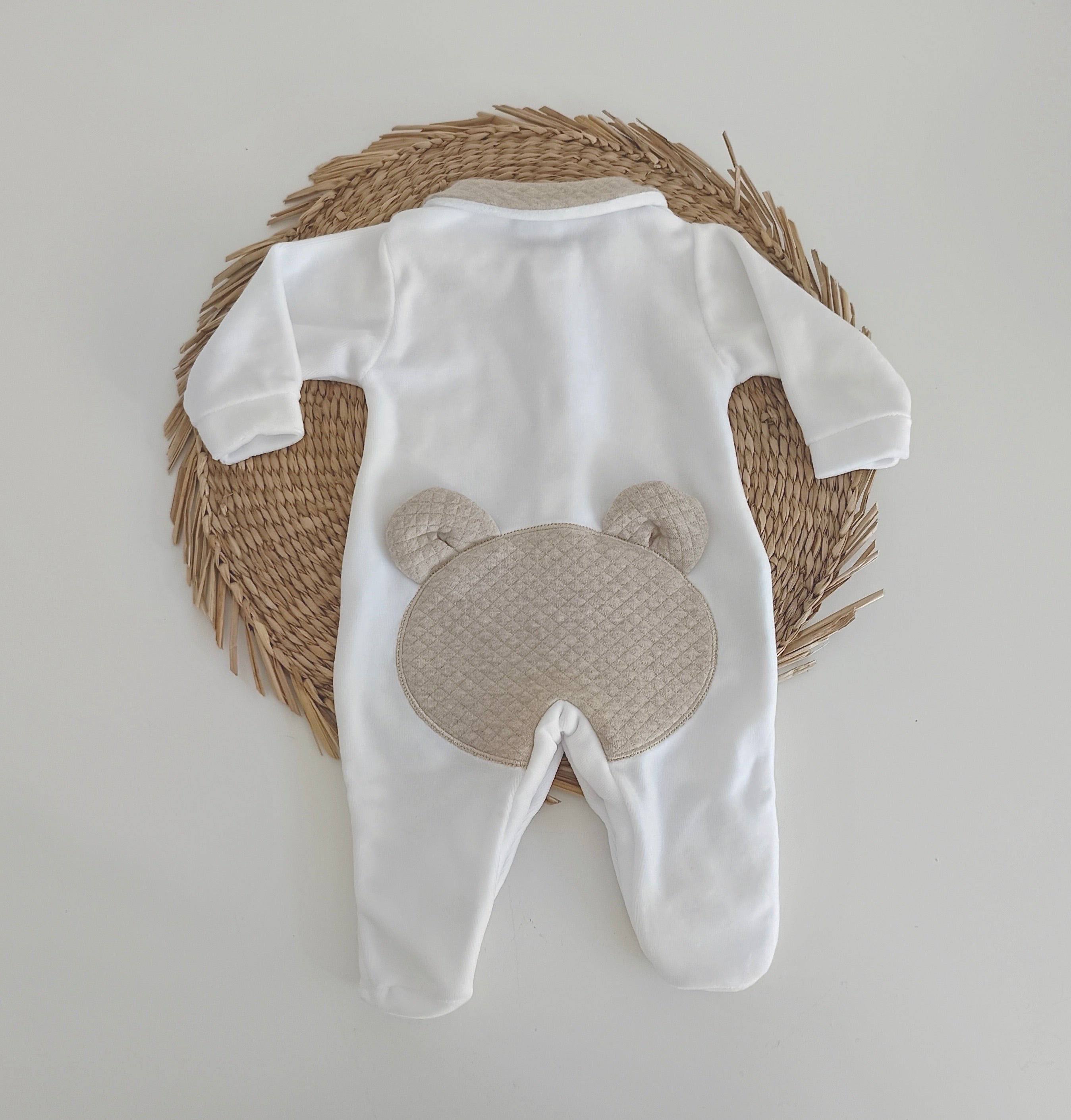 FitFiu Babies® | Babygrow Urso Orelhas Areia