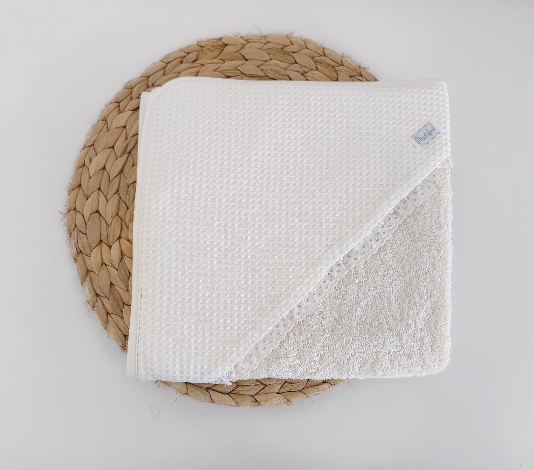 Toalha de banho Renda com Favos Pérola