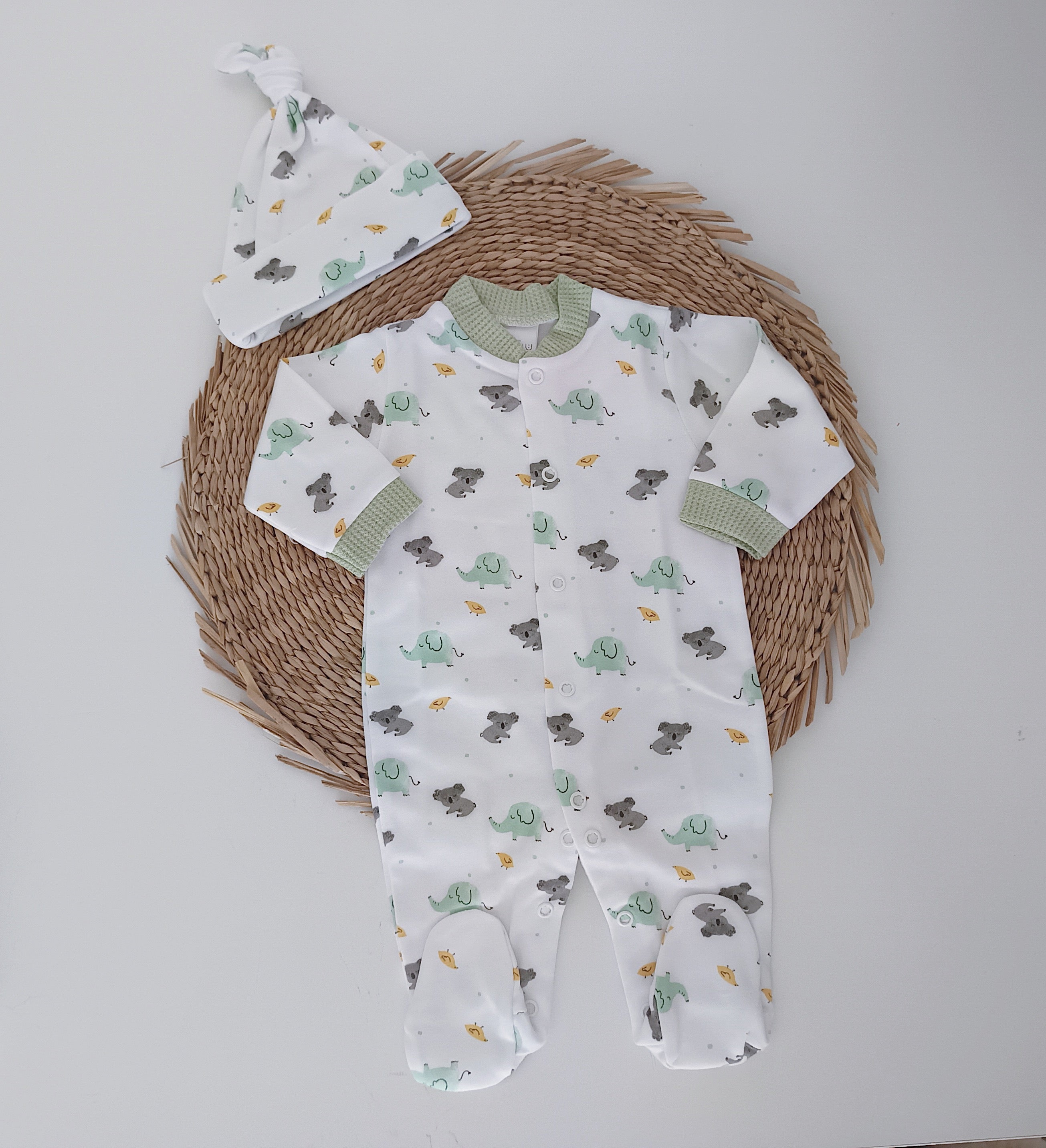 FitFiu Babies® | Conjunto de bebé Selva Elefante e Koala
