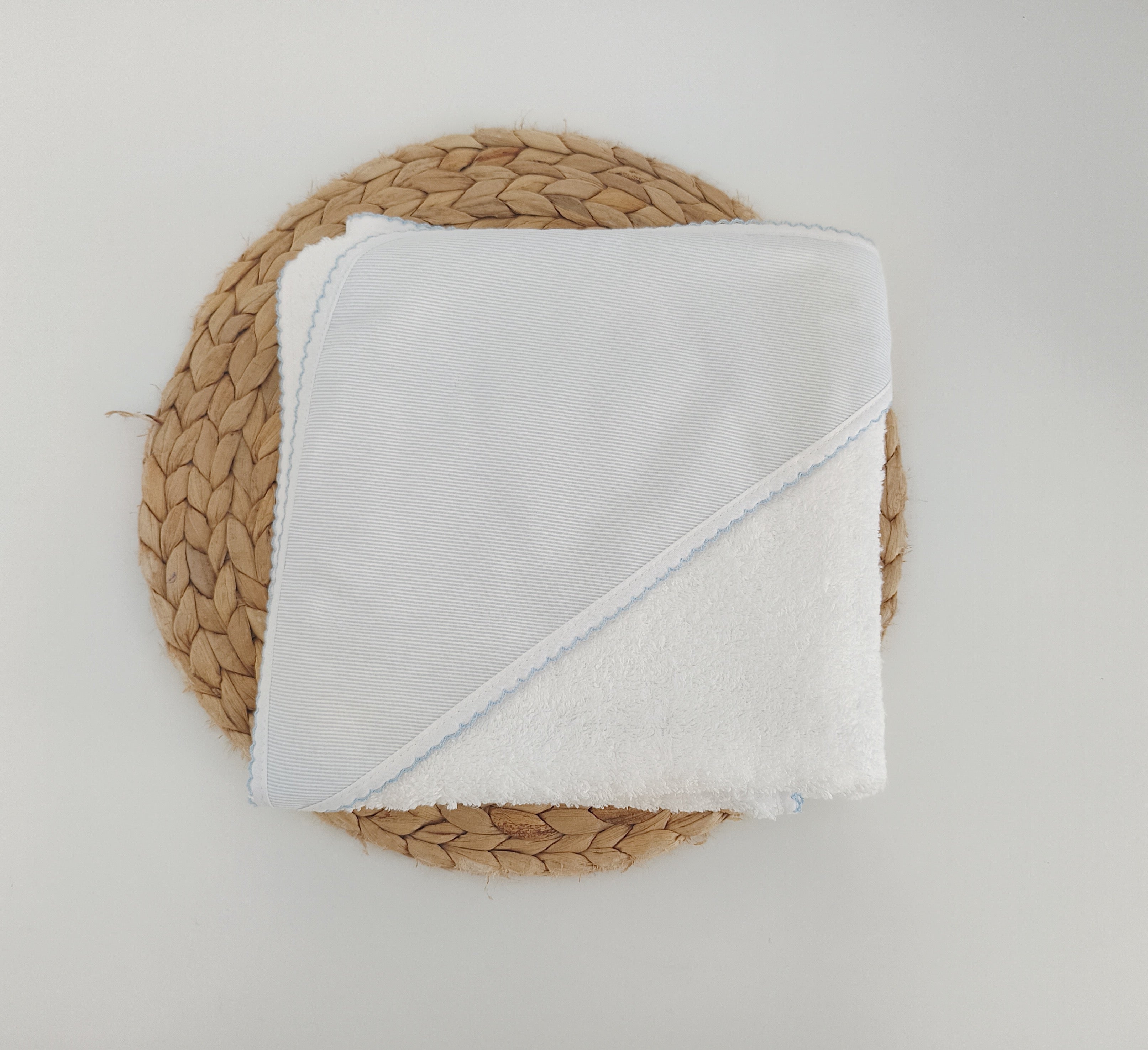 Toalha de banho Bebé Riscas Azul