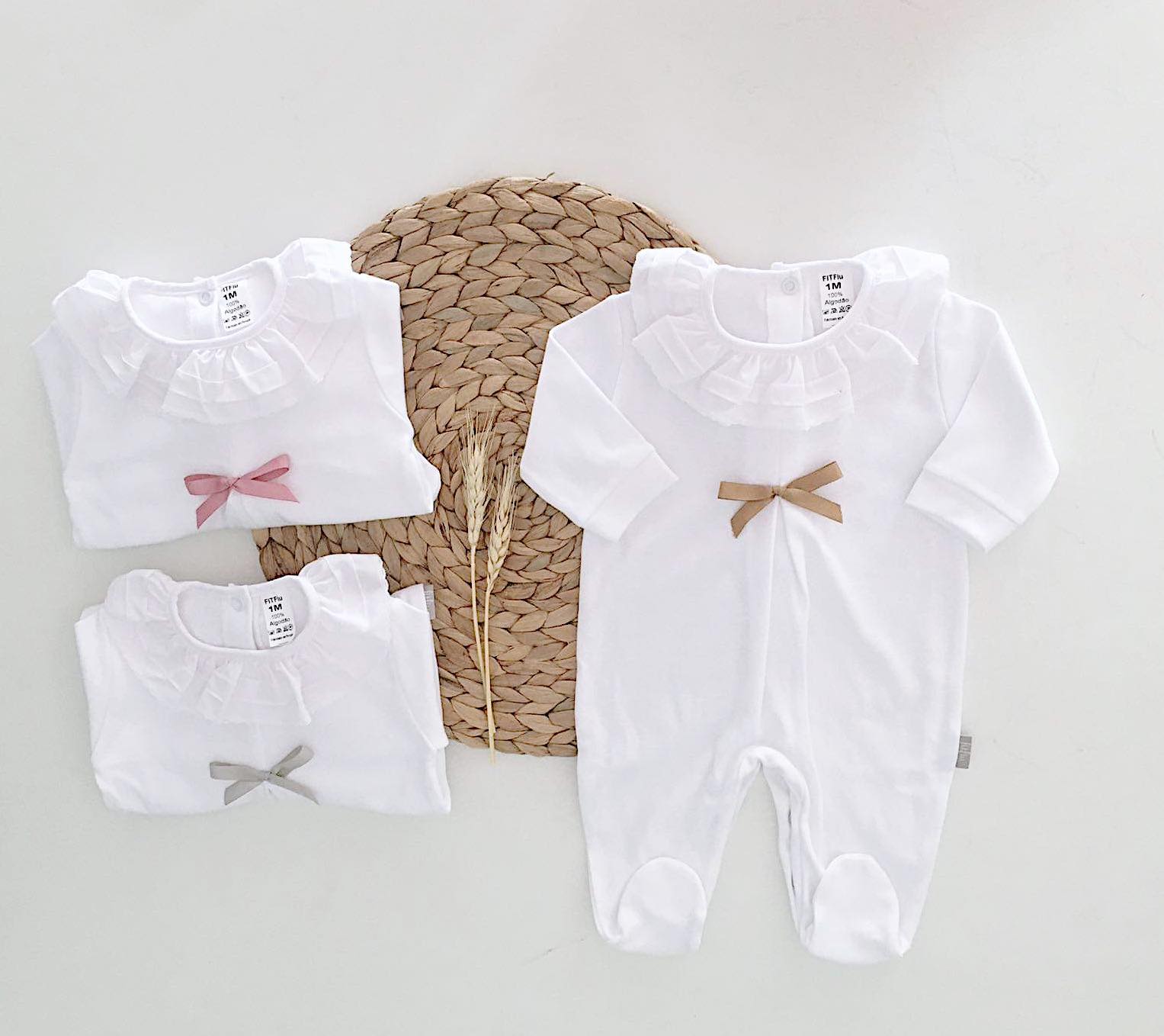 FitFiu Babies® | Babygrow Algodão Laço