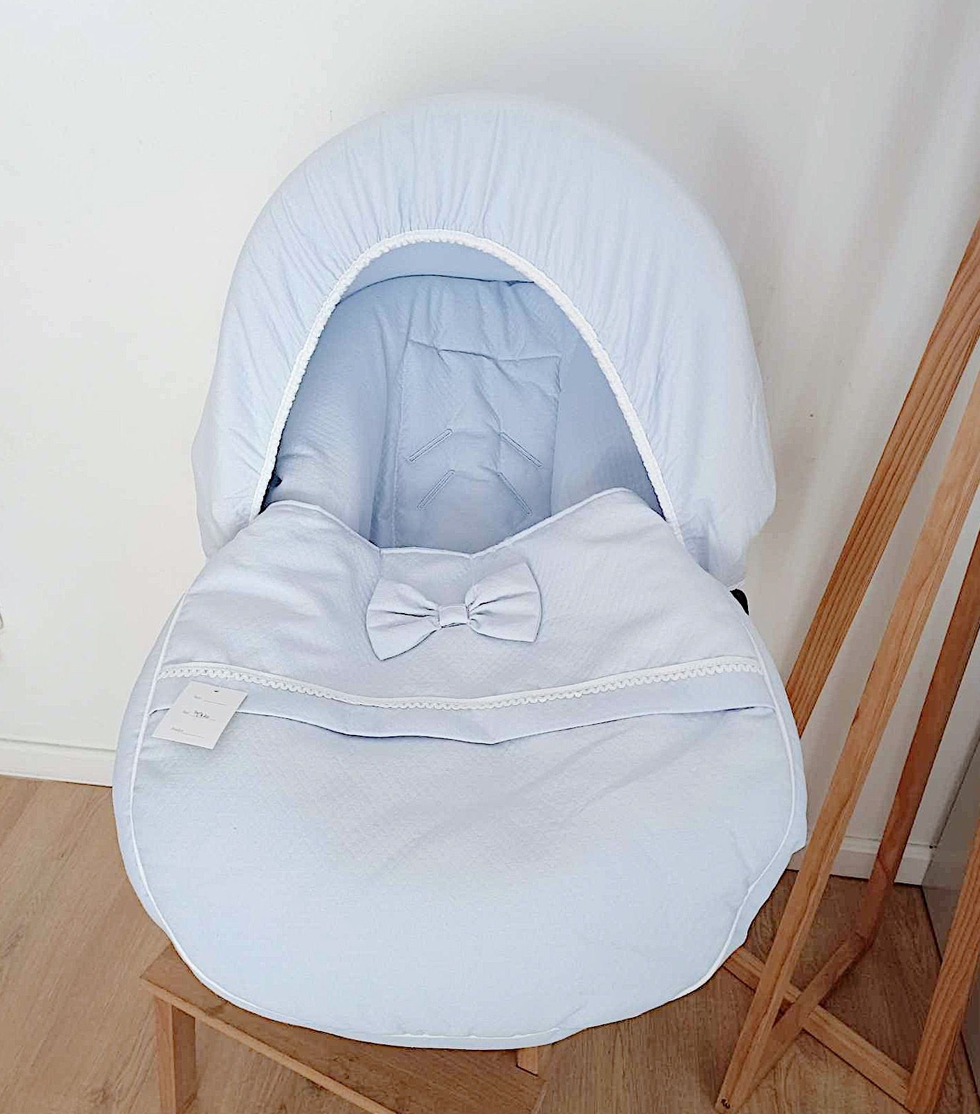 Forra Laçarote Azul para Ovo/Babycoque