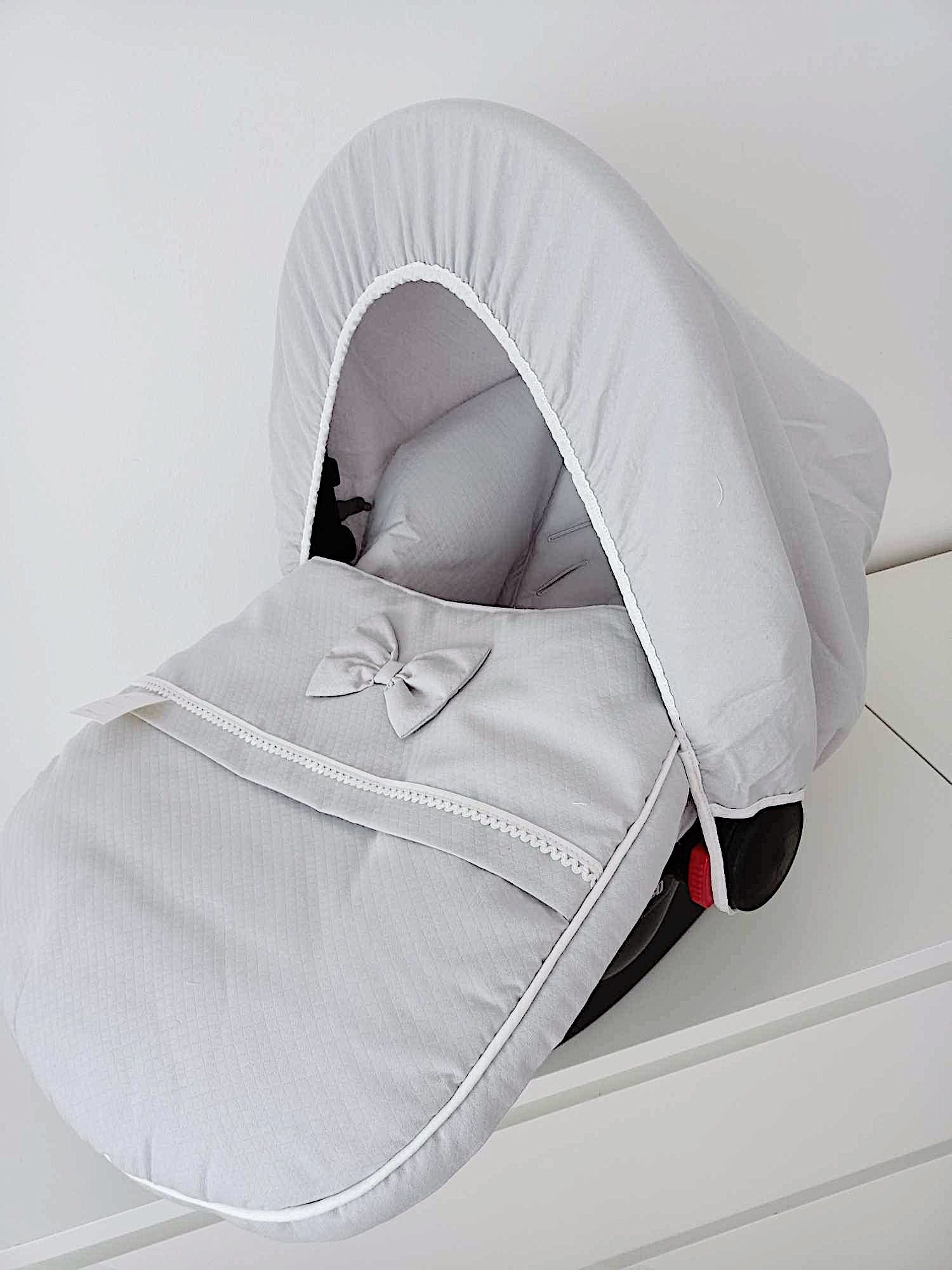 Forra Laçarote Cinza para Ovo/Babycoque