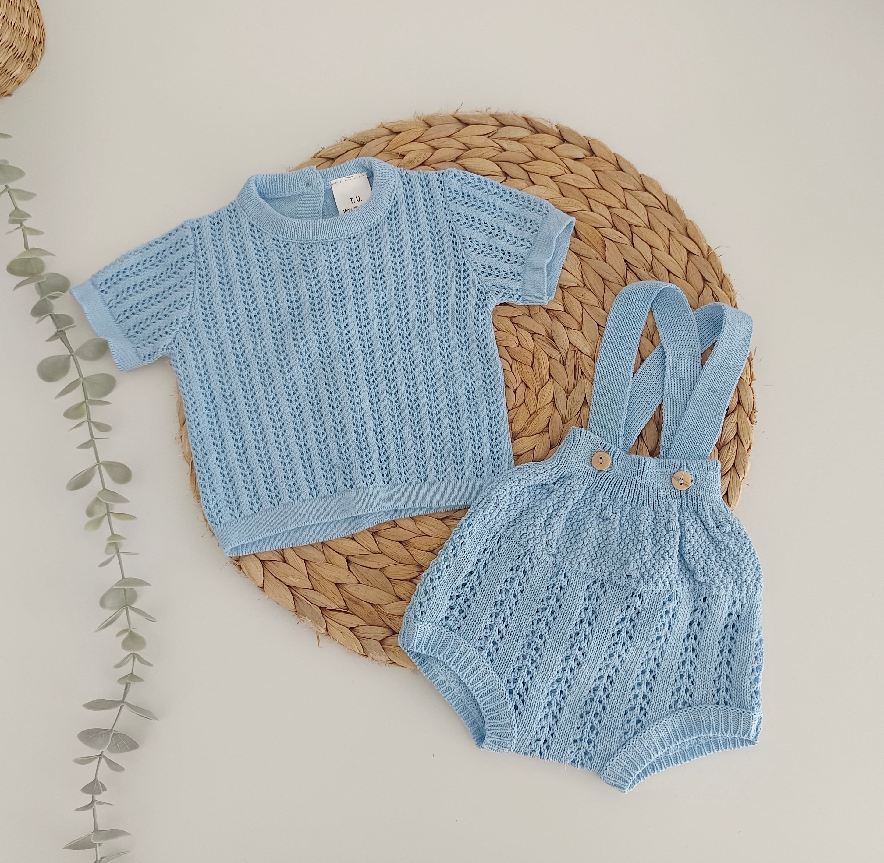 Fofo de Malha com Camisola Azul