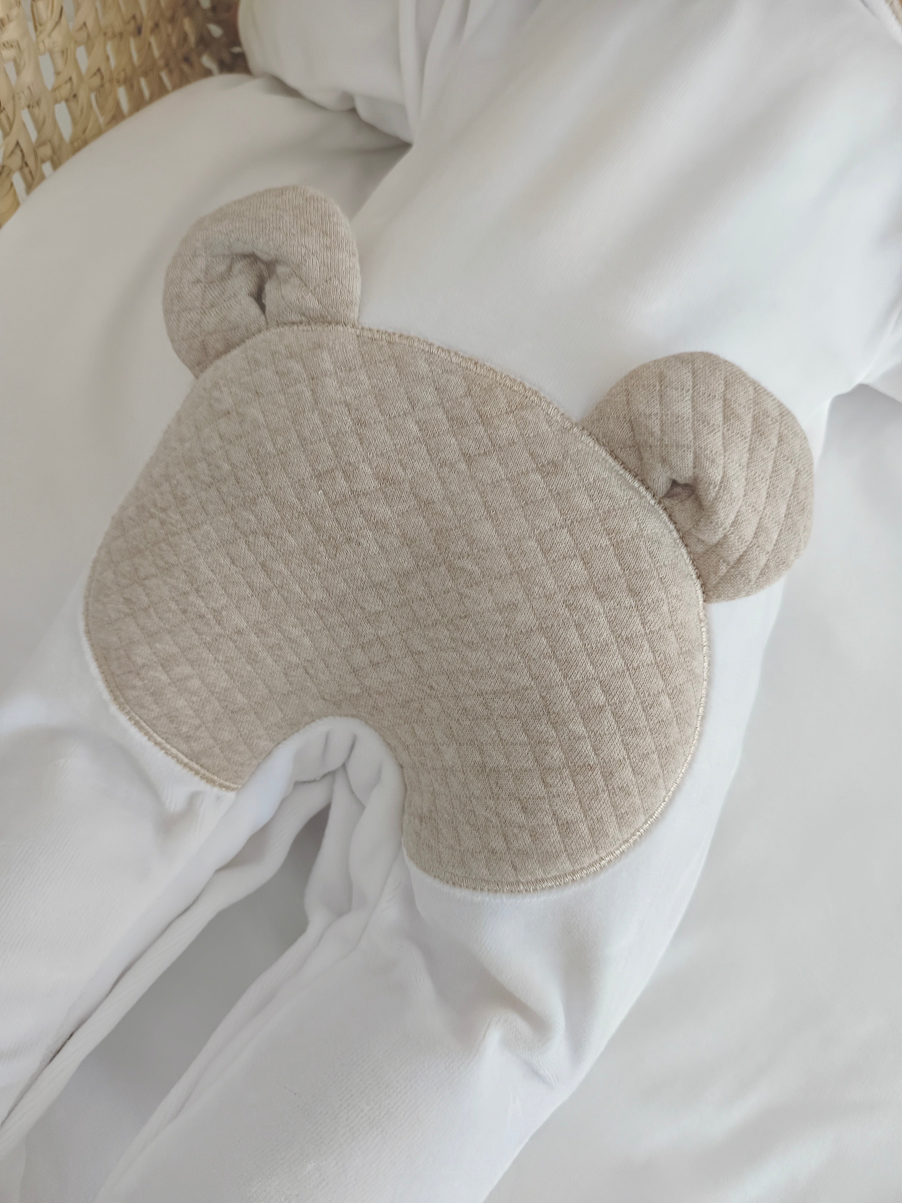 FitFiu Babies® | Babygrow Urso Orelhas Areia