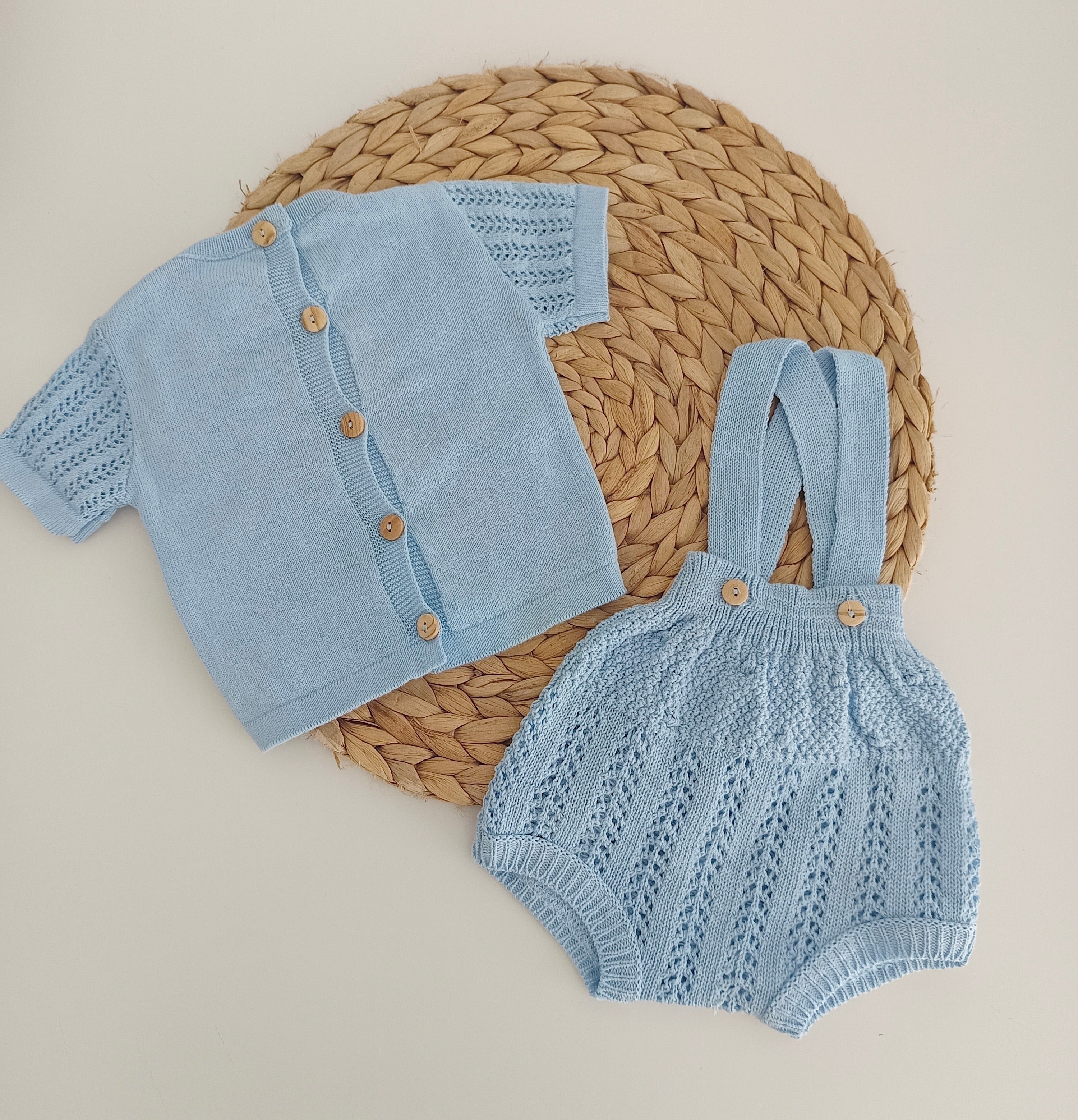 Fofo de Malha com Camisola Azul