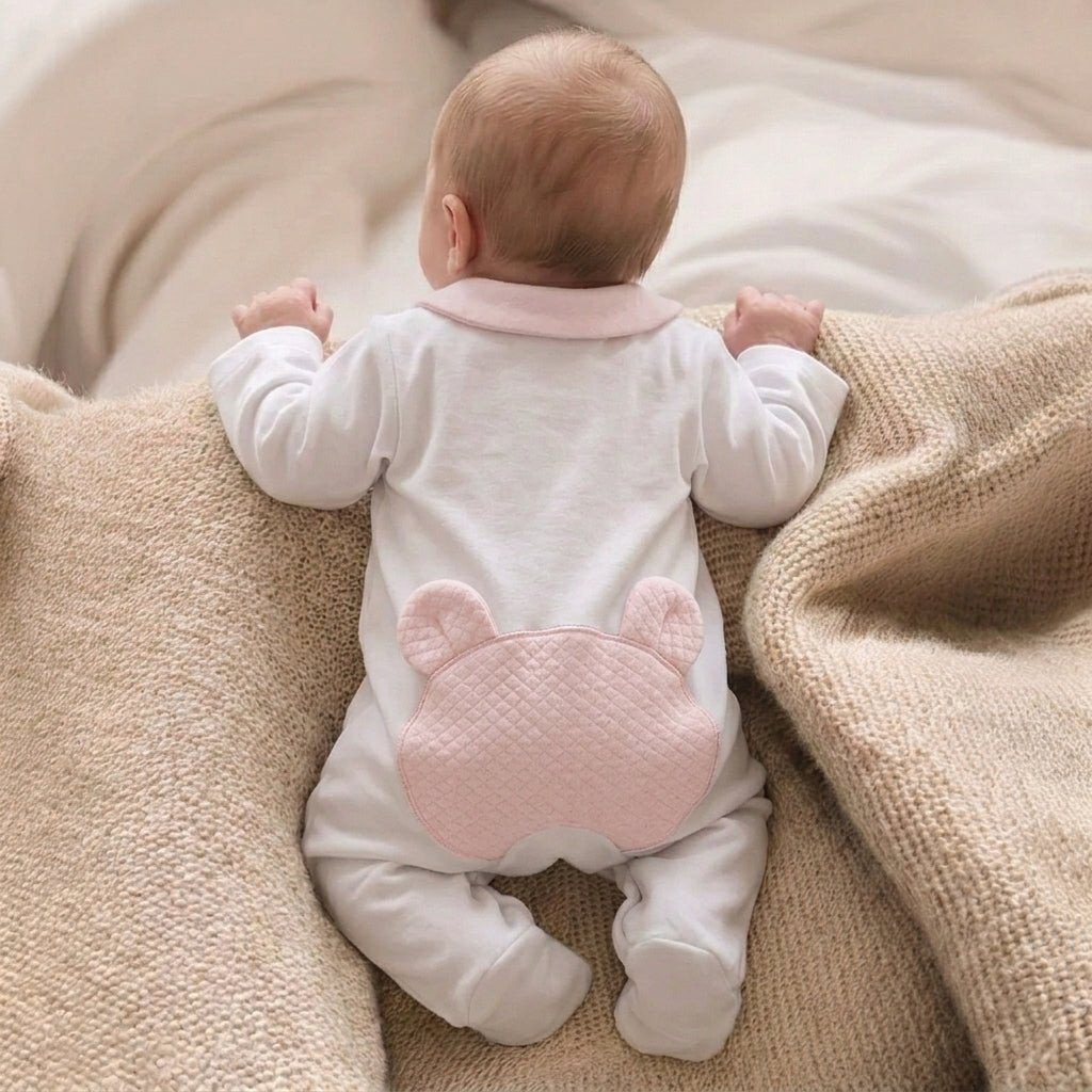 FitFiu Babies® | Babygrow Urso Orelhas Rosa