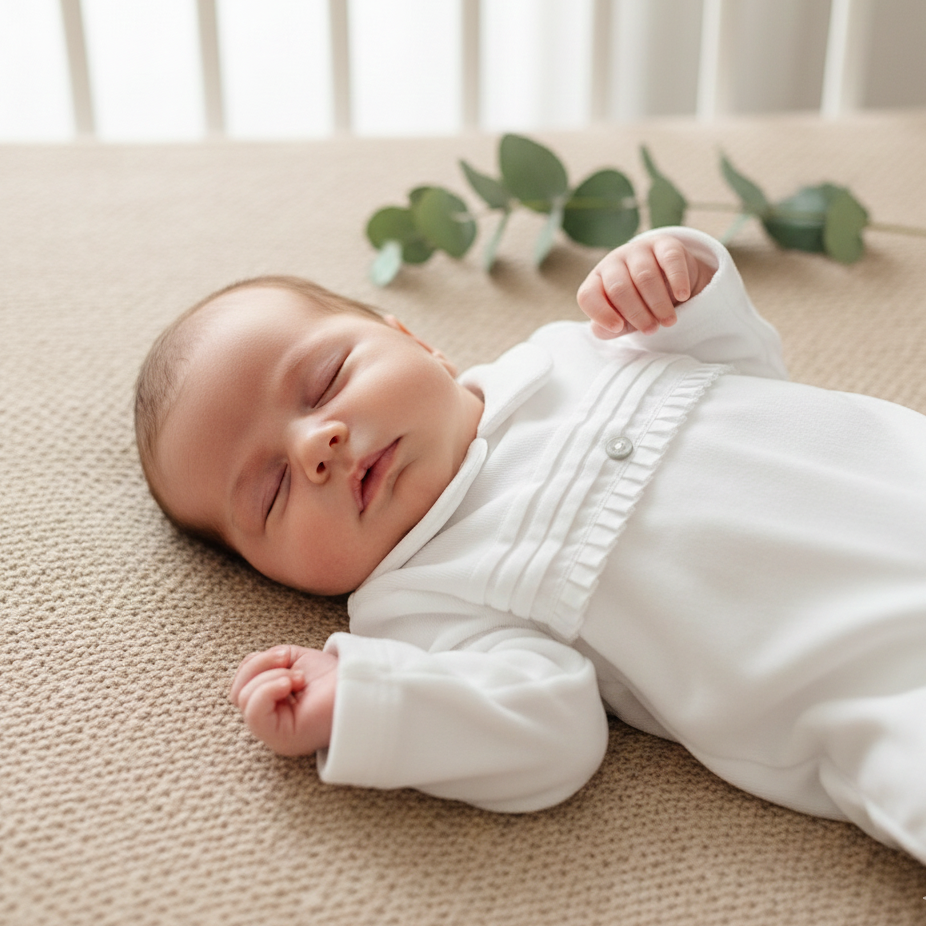 Babygrow Algodão Peitilho Branco