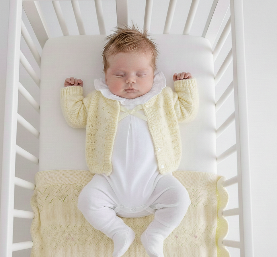 FitFiu Babies® | Conjunto Primeira Roupinha Laço Algodão com manta Amarelo