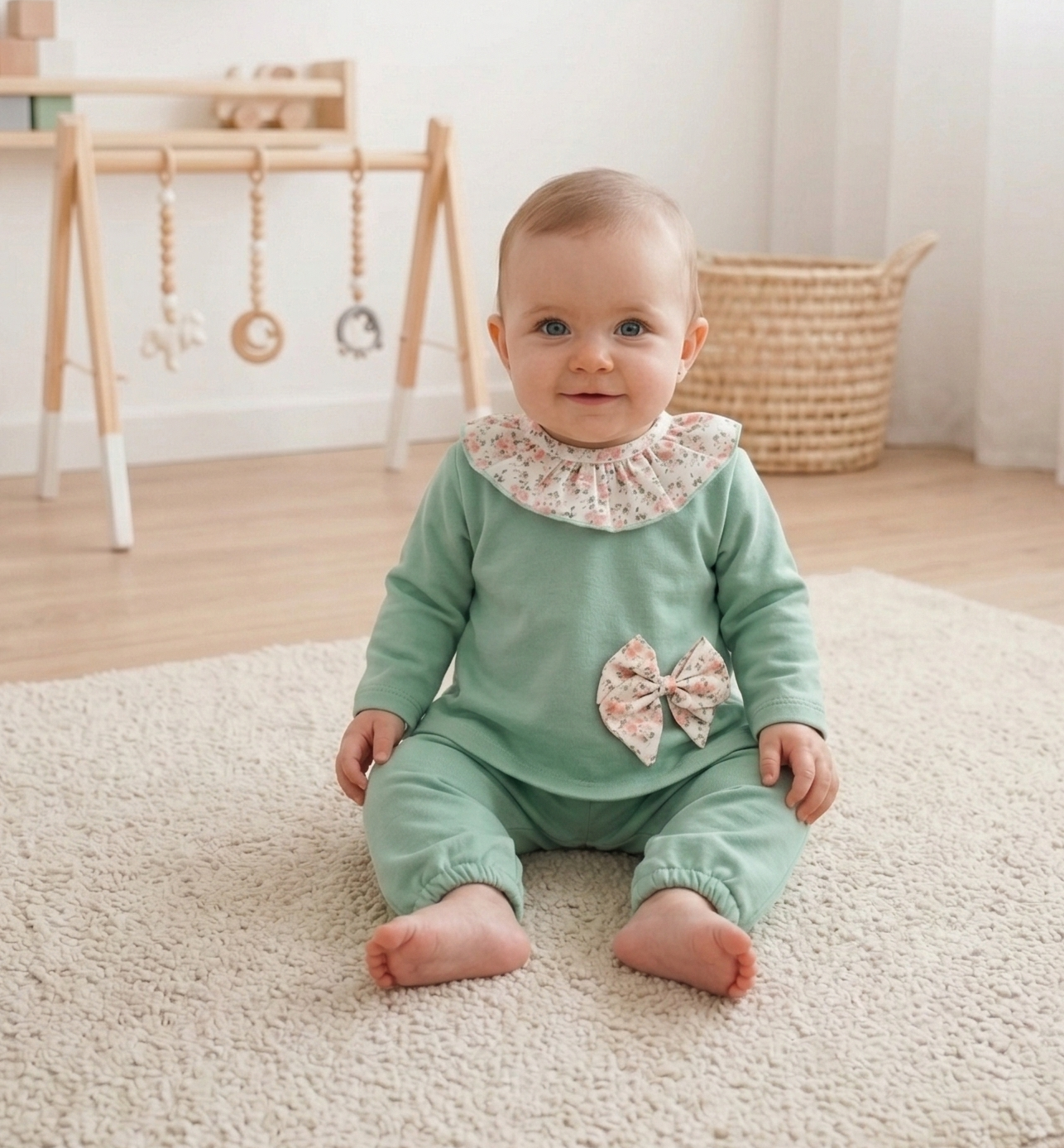 Conjunto Duas Peças Laço Verde